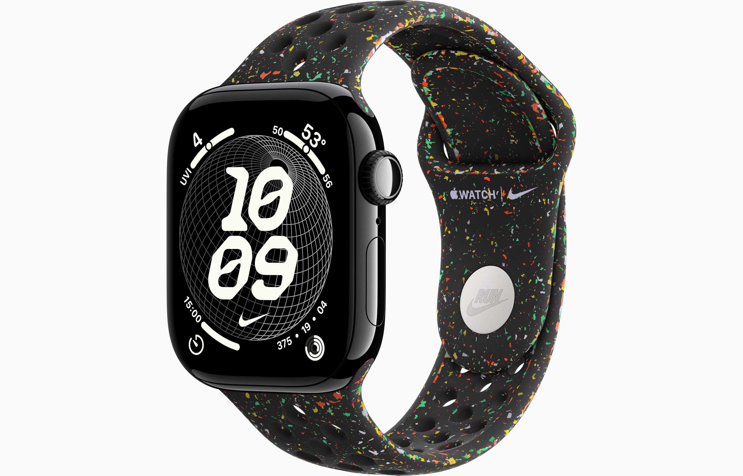 Apple Watch Series 11 [GPS + Cellular, 42mm] Jet Black Aluminum Case with Midnight Black Nike Sport Band, M/L (Renewed)
