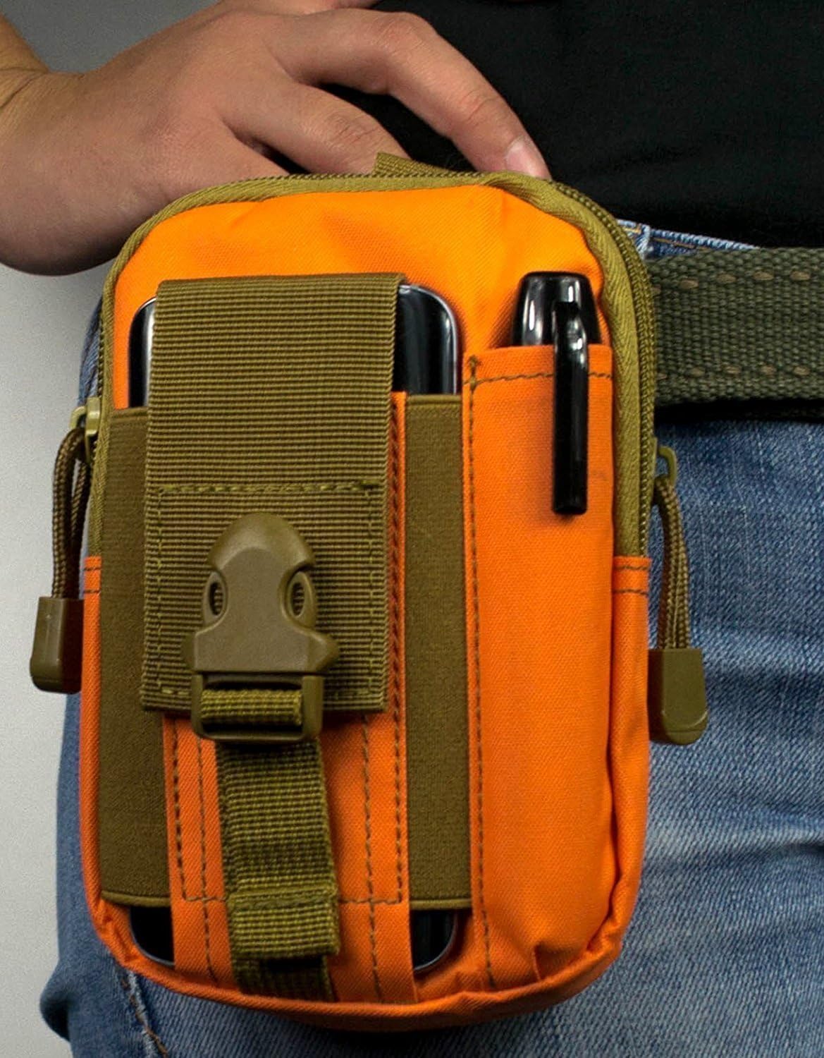 Samsung Galaxy J3, Galaxy Amp Prime, Galaxy J3 Eclipse, Amp Prime 2/Express Prime 2, EpicDealz Smartphone Holster EDC Security Pack Carry Case Pouch Belt Waist Bag Gadget Money Pocket