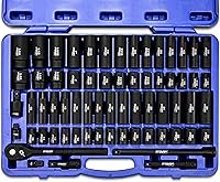 Vista 1 de Stark Elite 1/2" Drive Master Impact Socket Set, 65-Piece Deep & Shallow Socket Assortment SAE (3/8" to 1 1/4") & Metric(10mm to 24mm) Adapters +