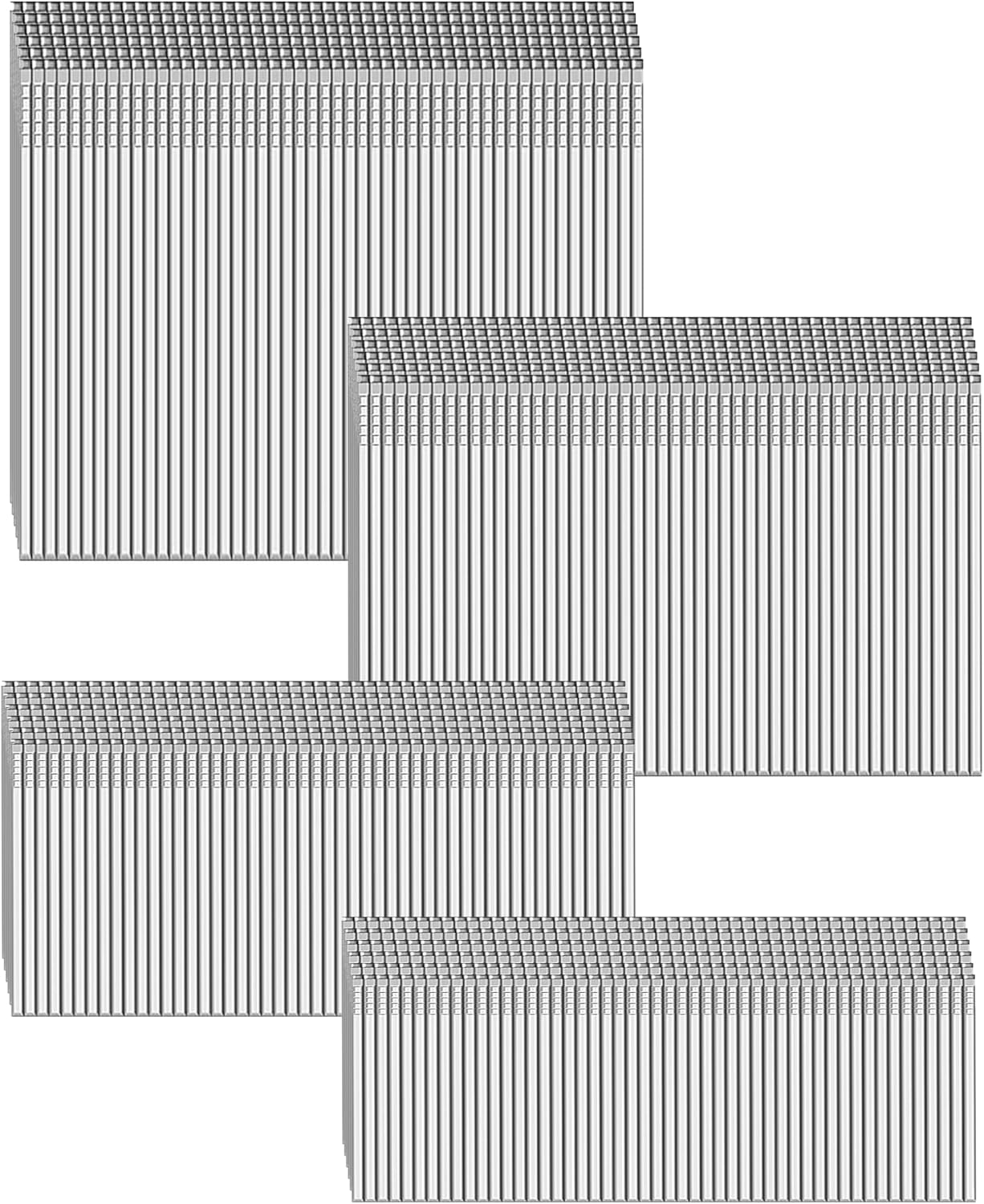 HW HAMWOO 16 Gauge Multi-Pack Finish Nails,Galvanized Assorted Size Project Pack,for Pneumatic, Electric Finish Nailer(1",1-1/4",2",2-1/2",1200Pcs)
