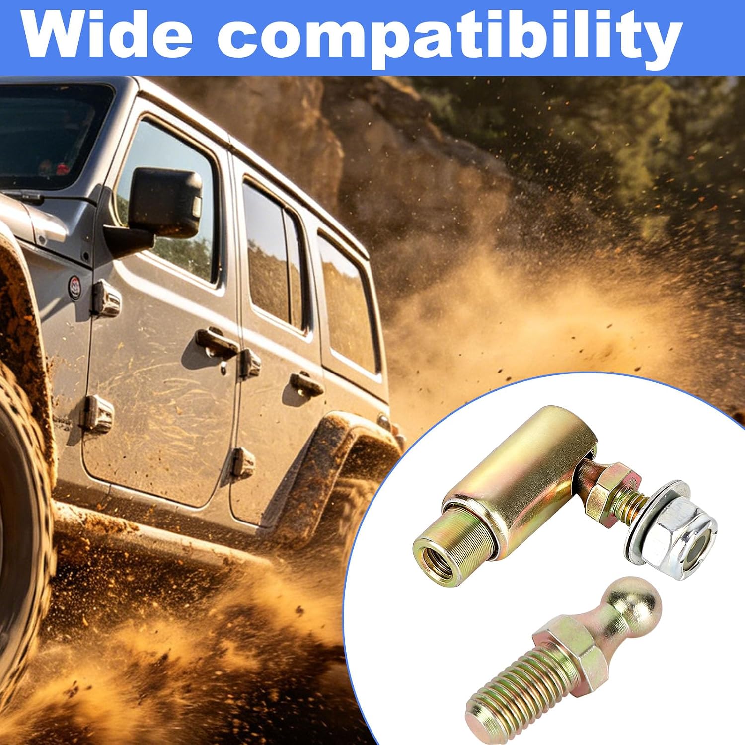 2 Sets Throttle Disconnect Quick Release Ball Joint, 10-32in Female Thread Quick Release Linkage Fittings Compatible with Allstar Throttle Cable Ball End & Carburetor Linkages