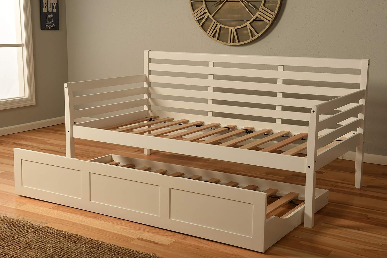 Cordova Futons Daybed Frame Twin Choice to add Trundle