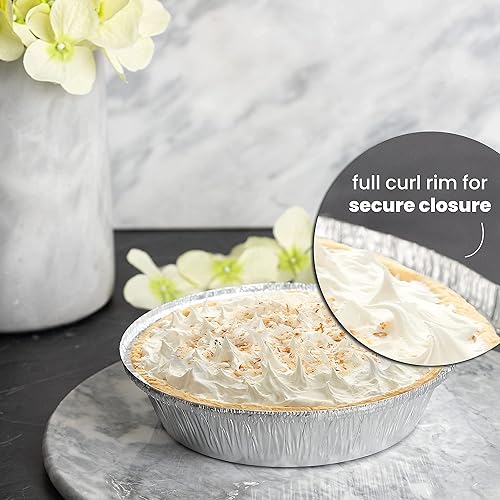 Miniatura 8 de PARTY BARGAINS Sartenes de aluminio desechables redondos de 14 pulgadas, paquete de 5 tapas no incluidas, para hornear, asar, barbacoa, perfectas