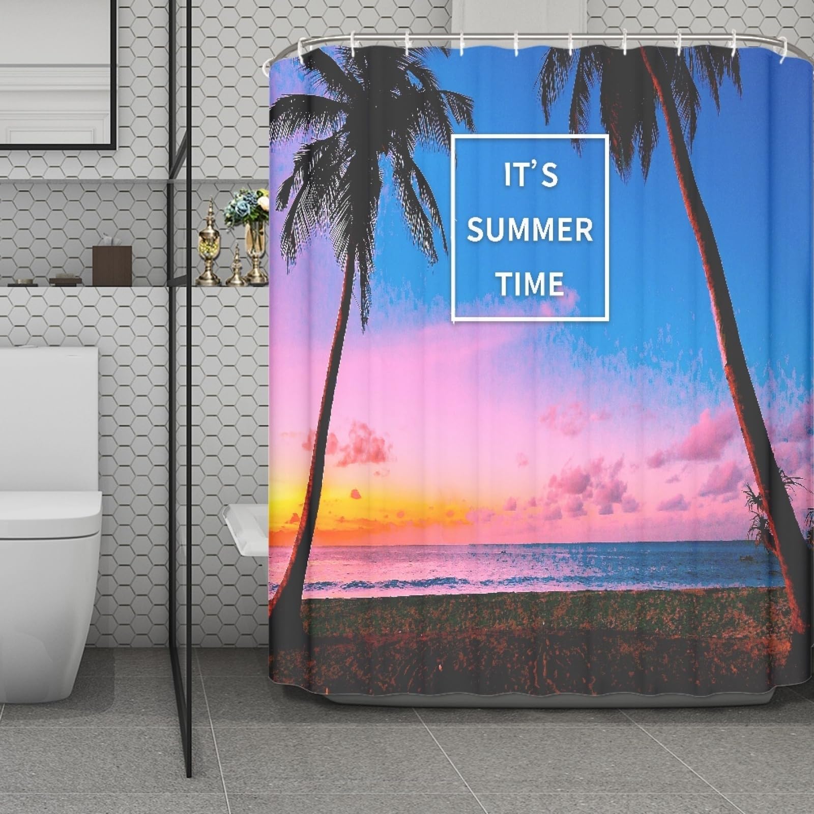 Rideau de douche 180x220 lavable en machine polyester imperméable