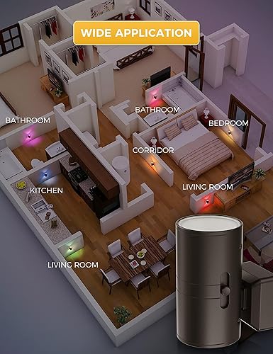 Miniatura 7 de L LOHAS LED Luz nocturna, luces nocturnas enchufables a la pared, sensor de luz, luz nocturna de encendido/apagado automático, decoración del hogar