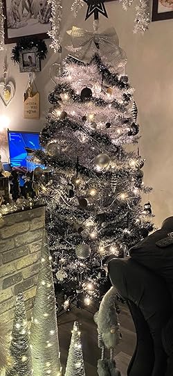 Black white ombre christmas tree Clearance