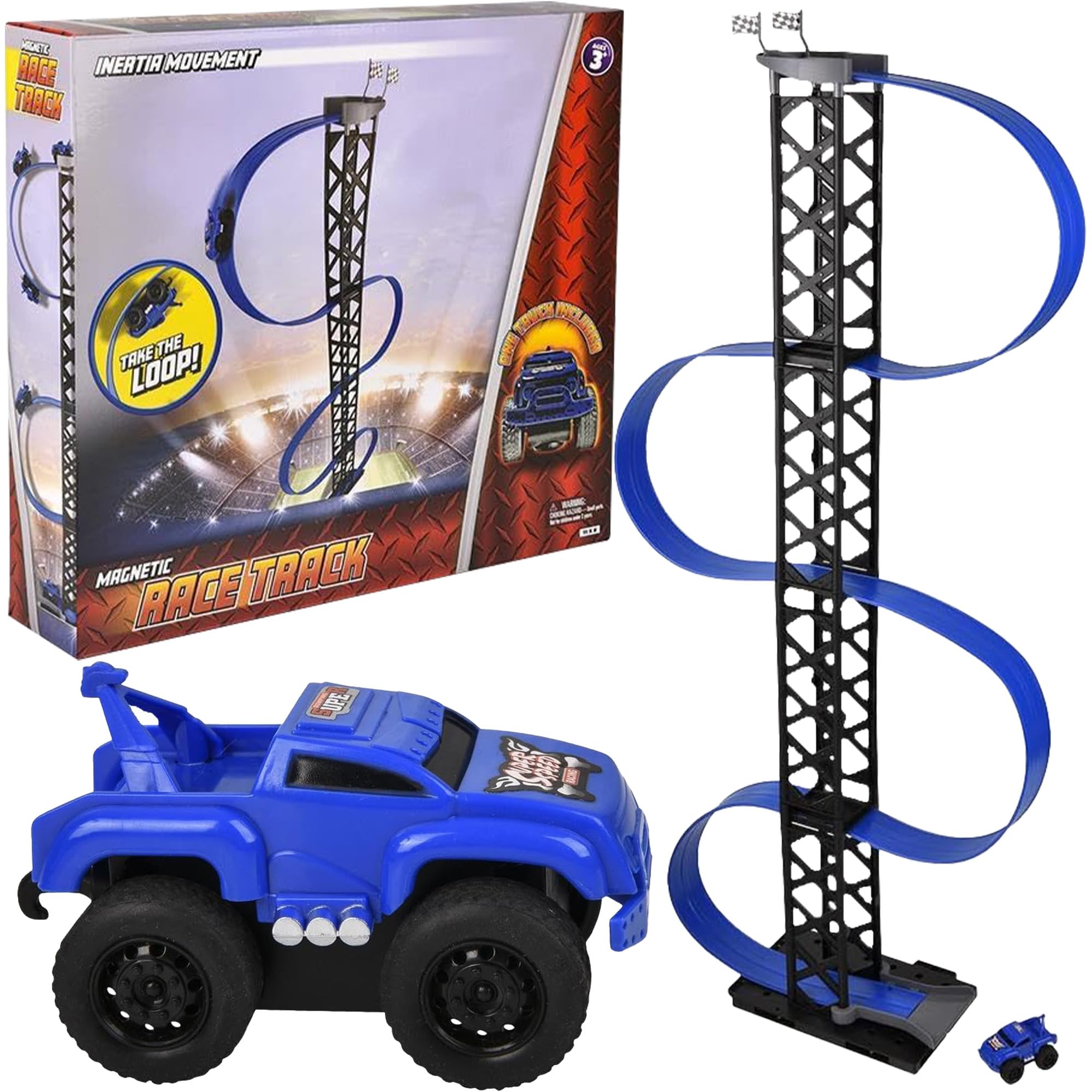 スポーツトイ・アクショントイ alternatives CAPPED INERTIA Amazon.com: Inertial Magnetic Race Track Toy Set, Magnetic Stunt