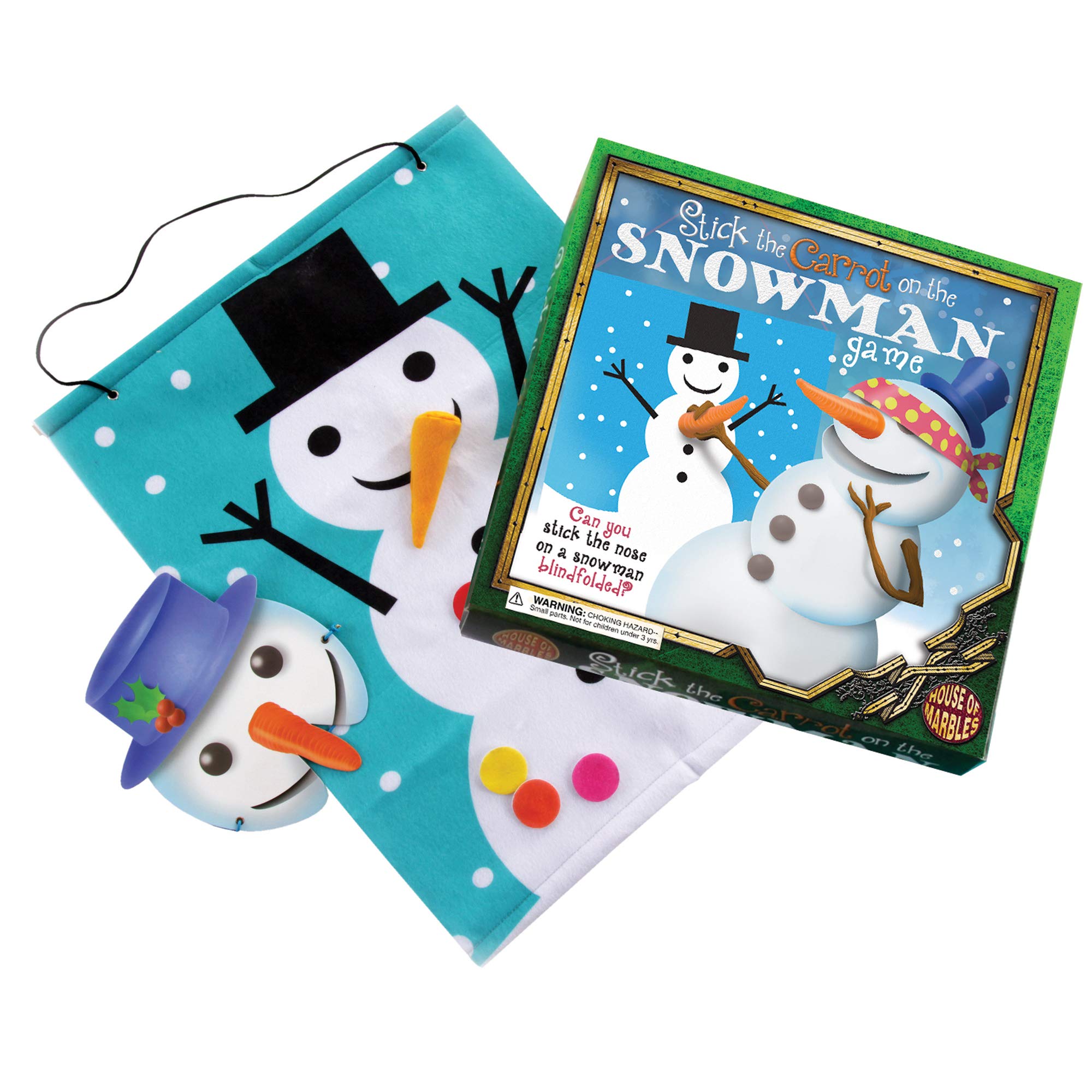Amazon.com: House Of Marbles Holiday Game - Stick The Carrot On The Snowman