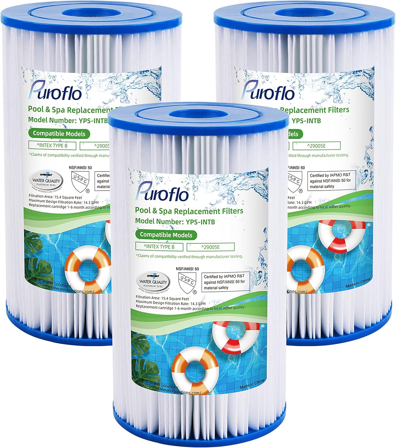 PUROFLO Type B Pool Filter 29005E/59905E for Intex Easy