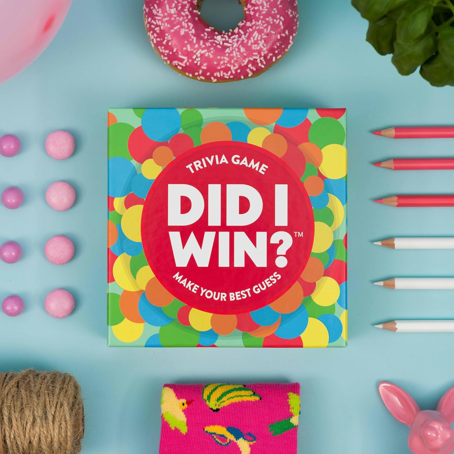 Hygge Games Did I Win? Trivia Game | Board Games | Trivia Games | Board Games for Adults and Teens | Hygge Family Games | Ages 14+ | Time Well Spent, Multicolored, 5.7 x 5.7 x 1.8 inches