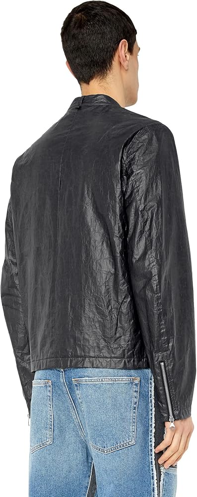 Amazon | [ディーゼル] メンズ ジャケット コーティング バイカー