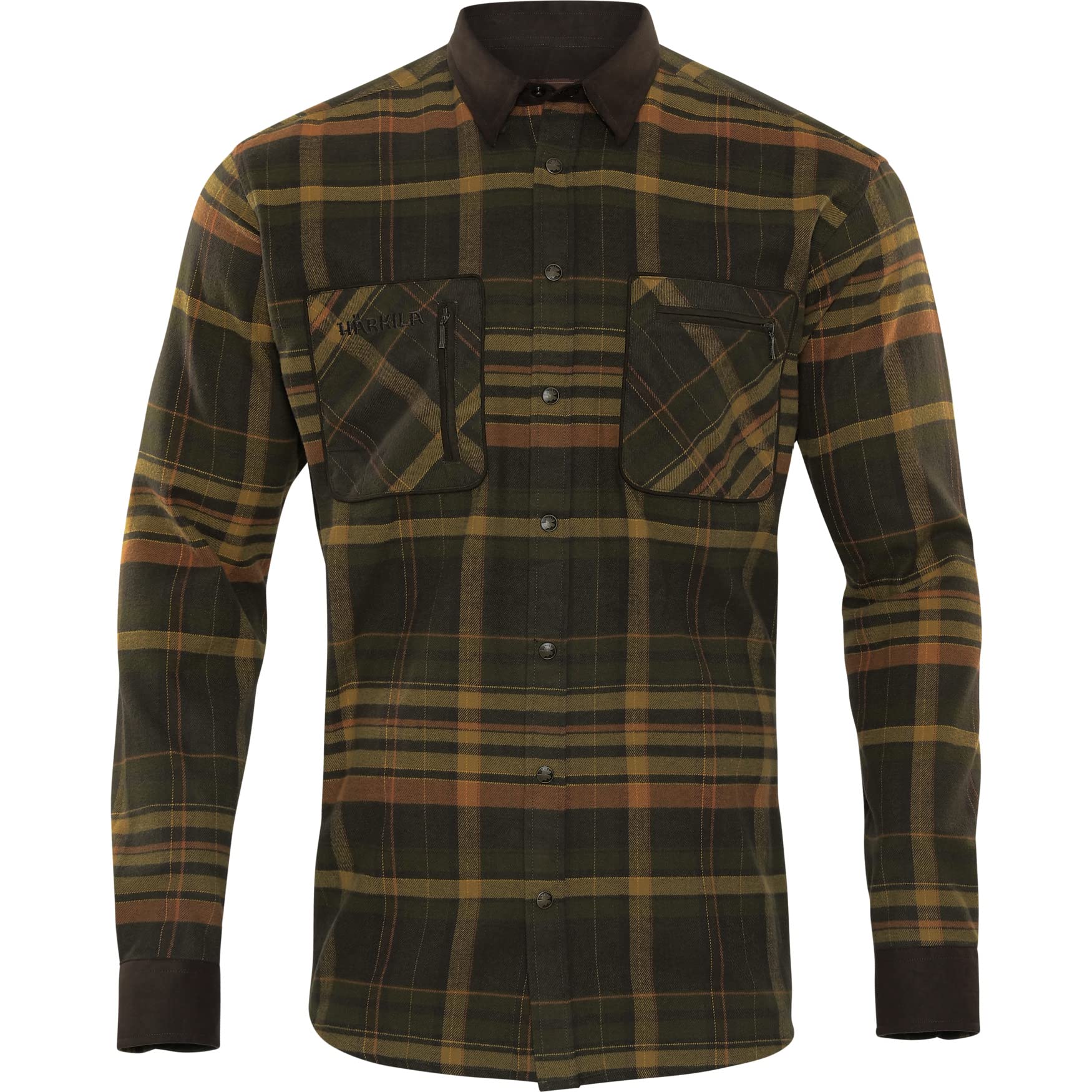 Härkila | Pajala Shirt | Professional Hunting Clothes & Equipment | Scandinavian Quality Made to Last | Green/Brown, M