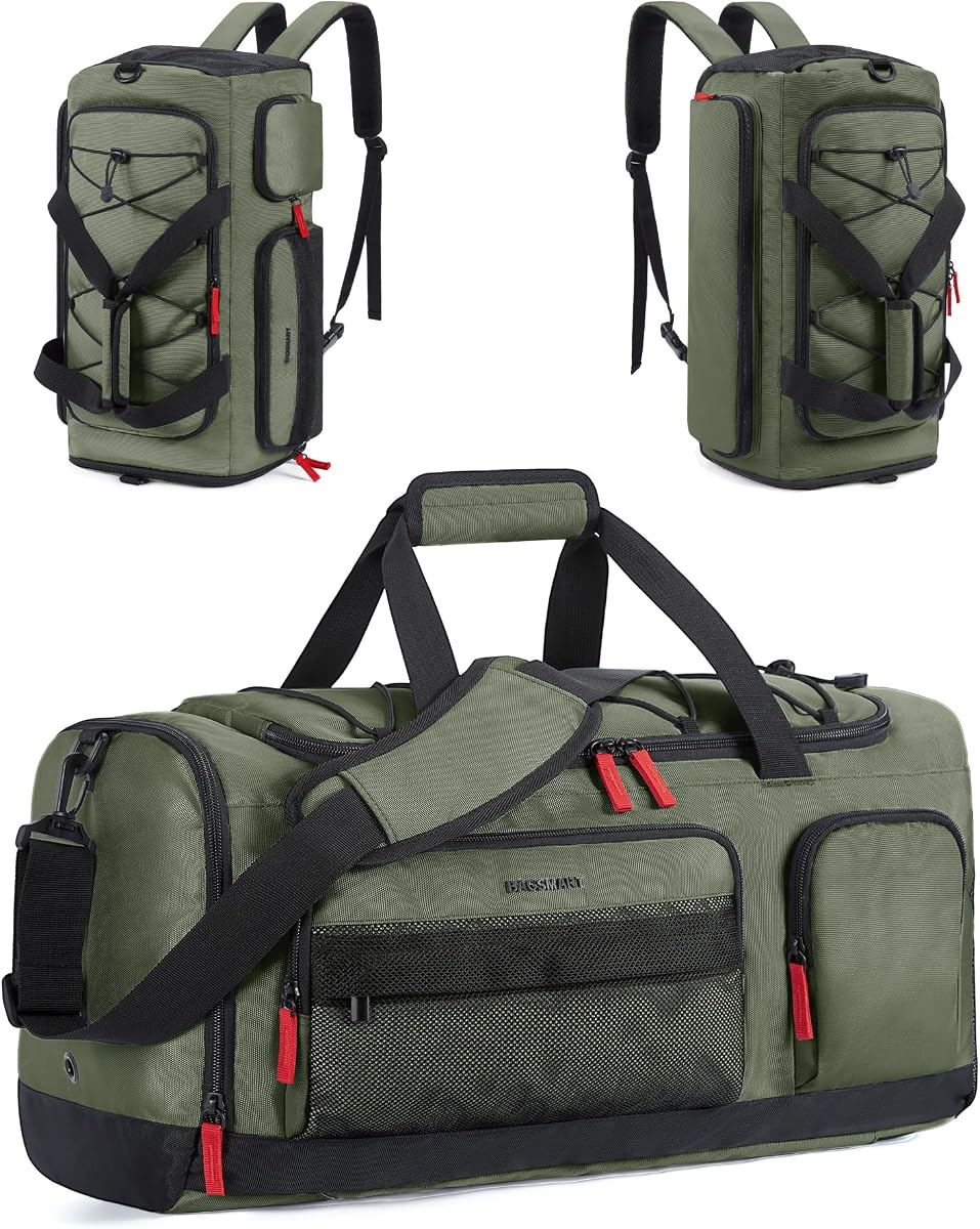 Bolso del gimnasio para los hombres, petate atlético del viaje de la mochila de los deportes que camina