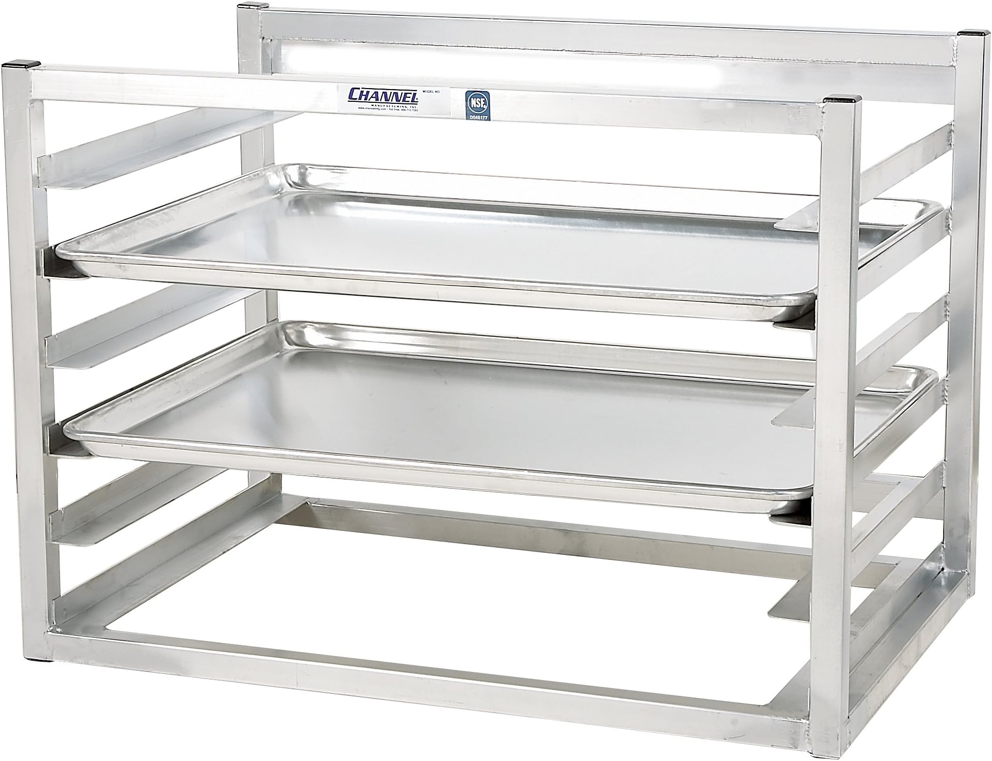 AWM-5 5 Pan Side Load Wall Mount - Sheet Bun Pan Rack for Half-Size Pans