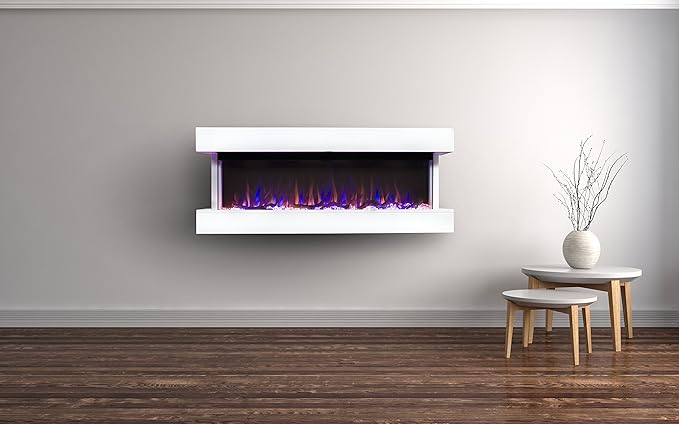 Touchstone Chesmont Chimenea Eléctrica 50" Blanca con Repisa miniatura 10