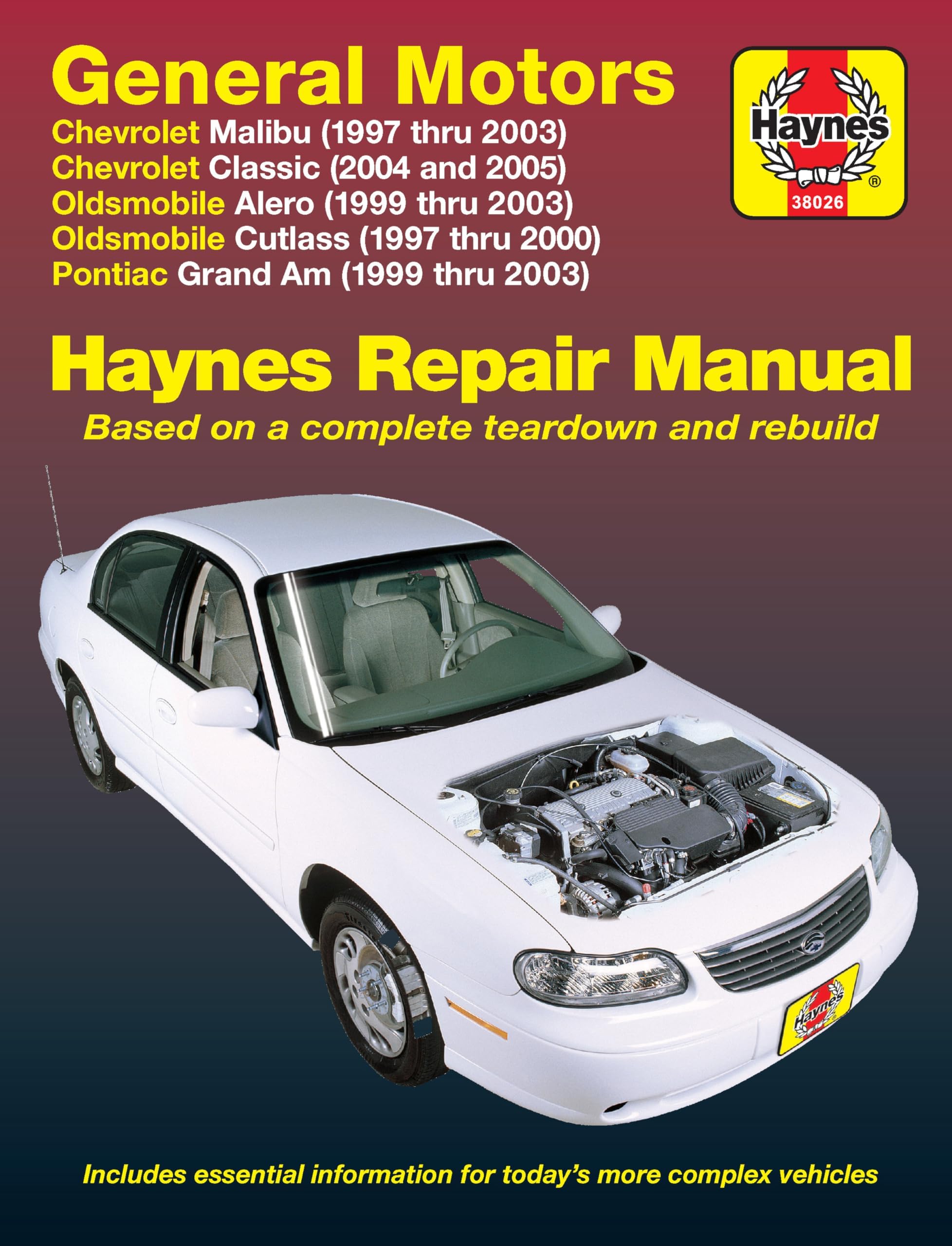 General Motors Malibu, Classic, Alero, Cutlass, Grand Am 1997 thru 2003 Haynes Repair Manual: Chevrolet Malibu (1997 thru 2003) Chevrolet Classic ... Grand Am (1999 thru 2003) (Haynes Manuals)