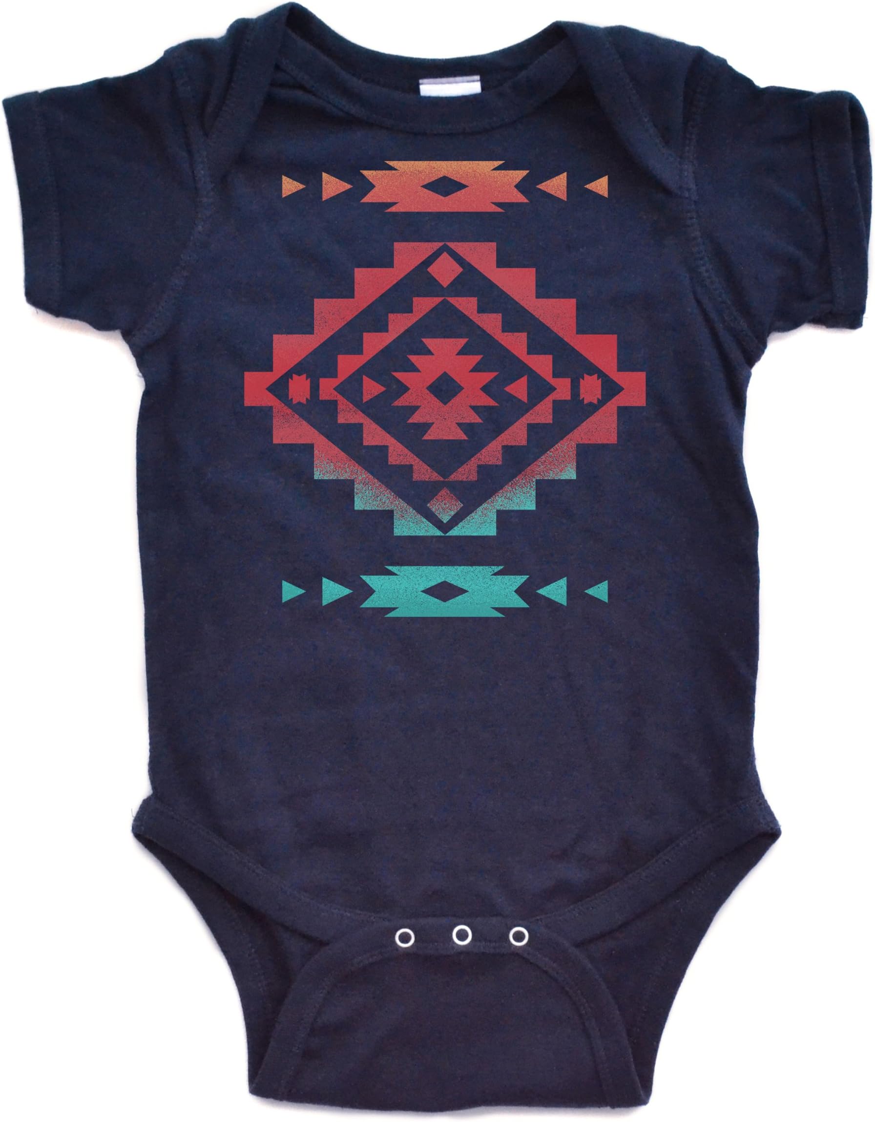 Apericots Baby Bodysuit with Cute Aztec Southwest Native American Print