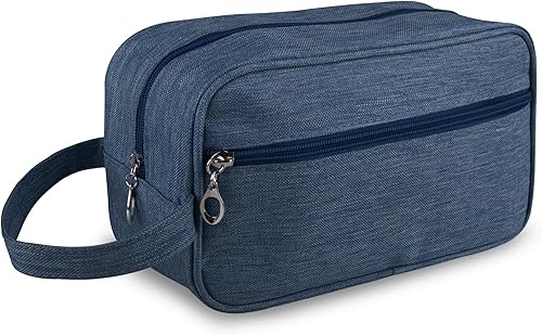 Bolsa de aseo personal, bolsa de viaje de gran capacidad para artículos de tocador, organizador de artículos de tocador de tela Oxford impermeable