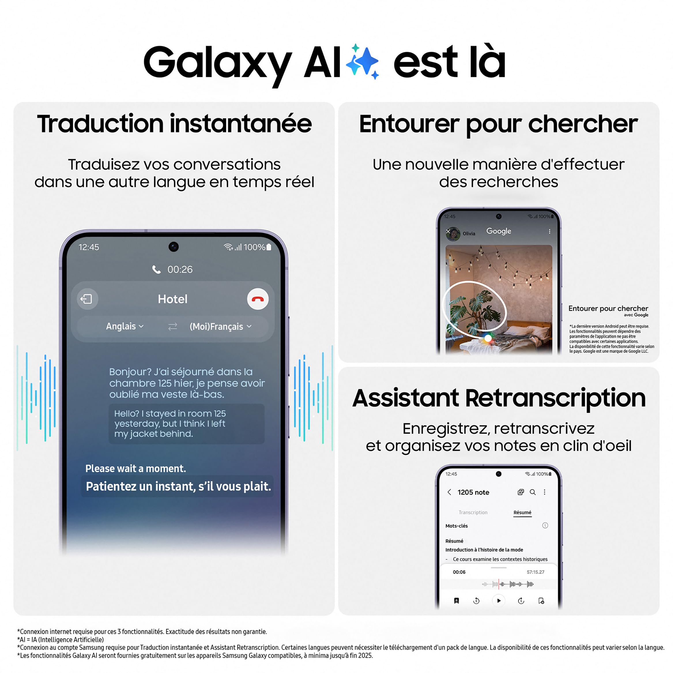 Samsung Galaxy S24 +, Smartphone Android 5G, 512 Go, Chargeur Secteur Rapide 25W Inclus [Exclusivité Amazon], Smartphone déverrouillé, Argent, Version FR