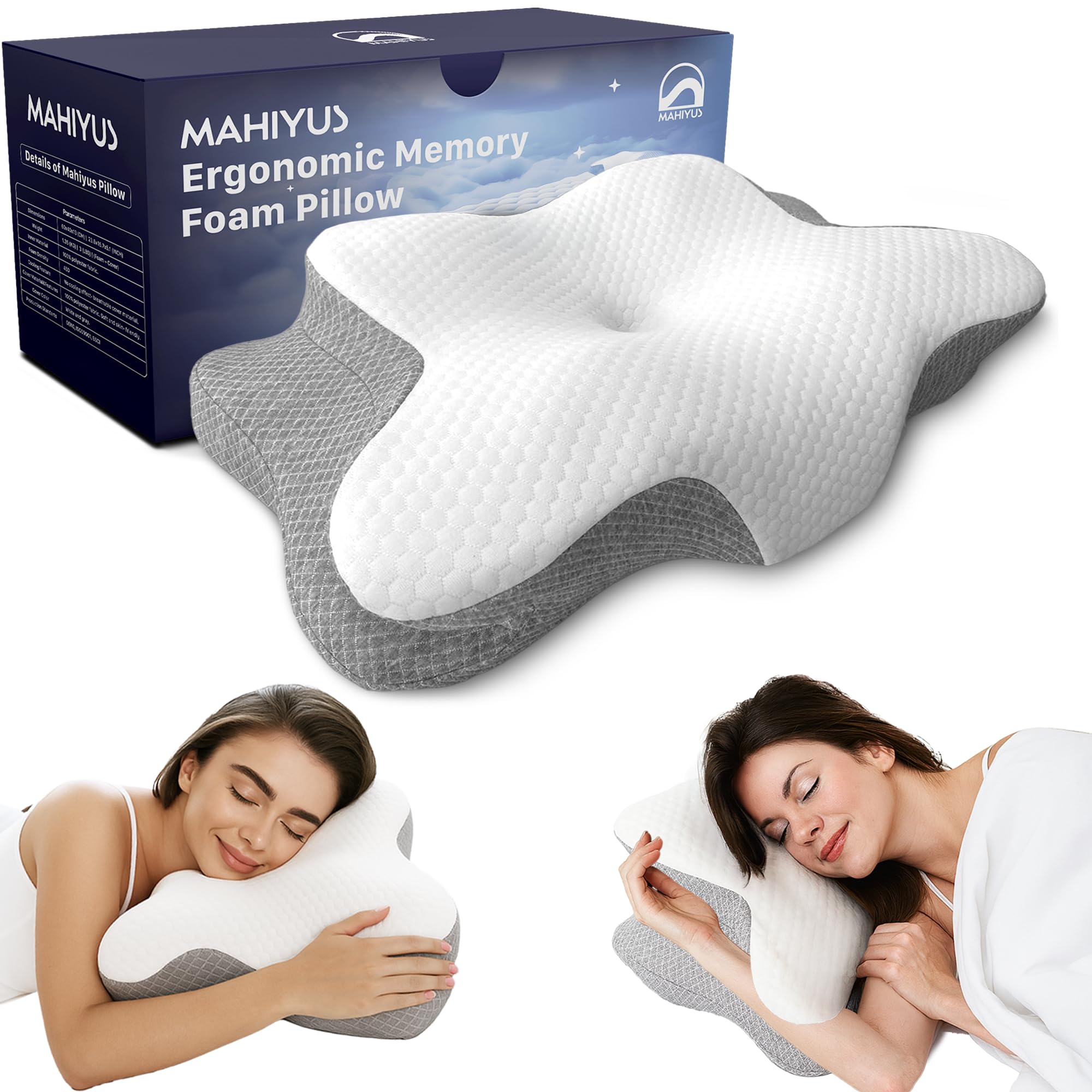 Cervical Neck Pillow Protect Your Sleep Quality with Memory Foam All Night Side Sleeper Pillow Deep and Quality