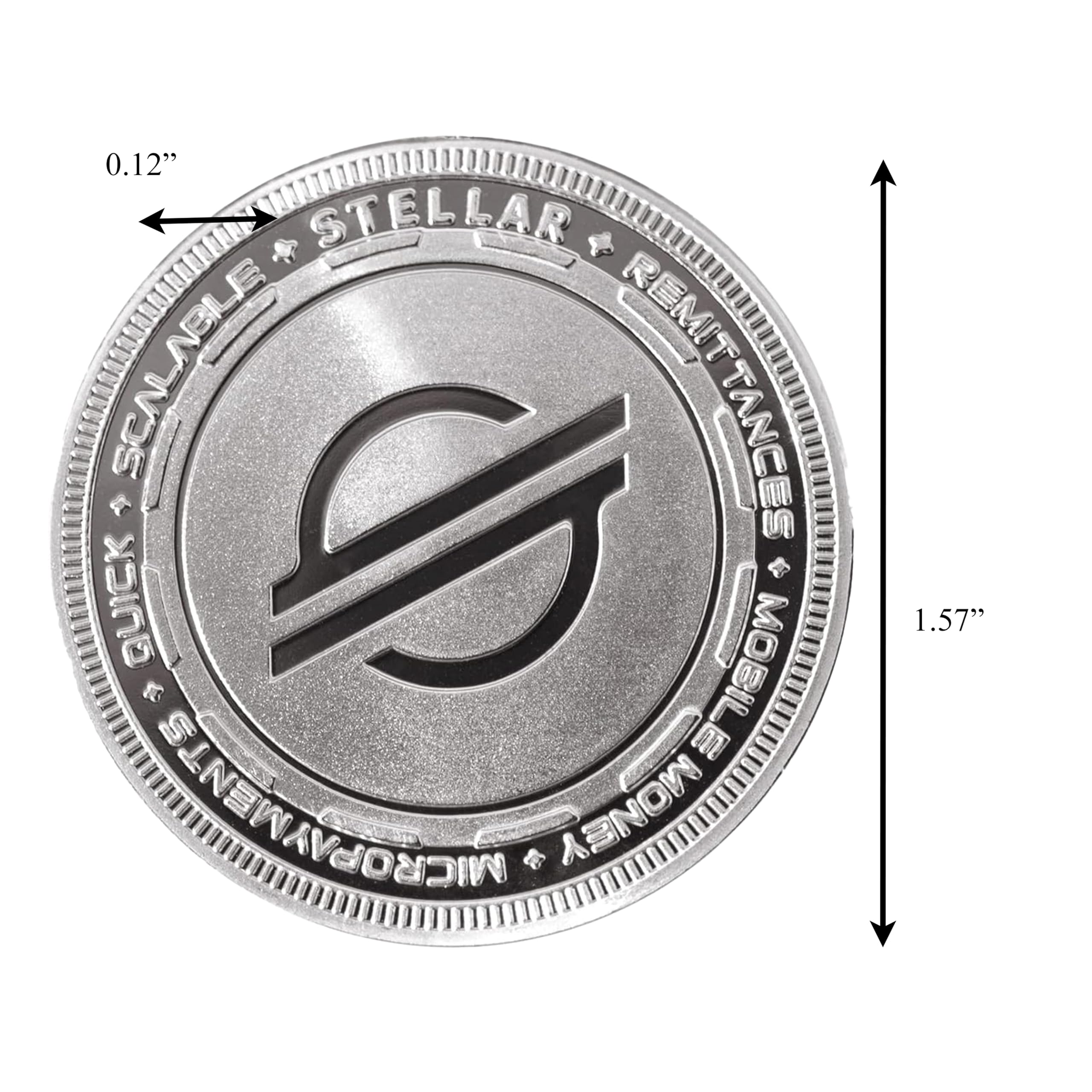 Amazon.com: XLM Stellar Crypto Silver-Plated Collector Coin with Engraved  Blockchain Design and Protective Case Perfect for Collectors and Crypto  Enthusiasts : Collectibles & Fine Art