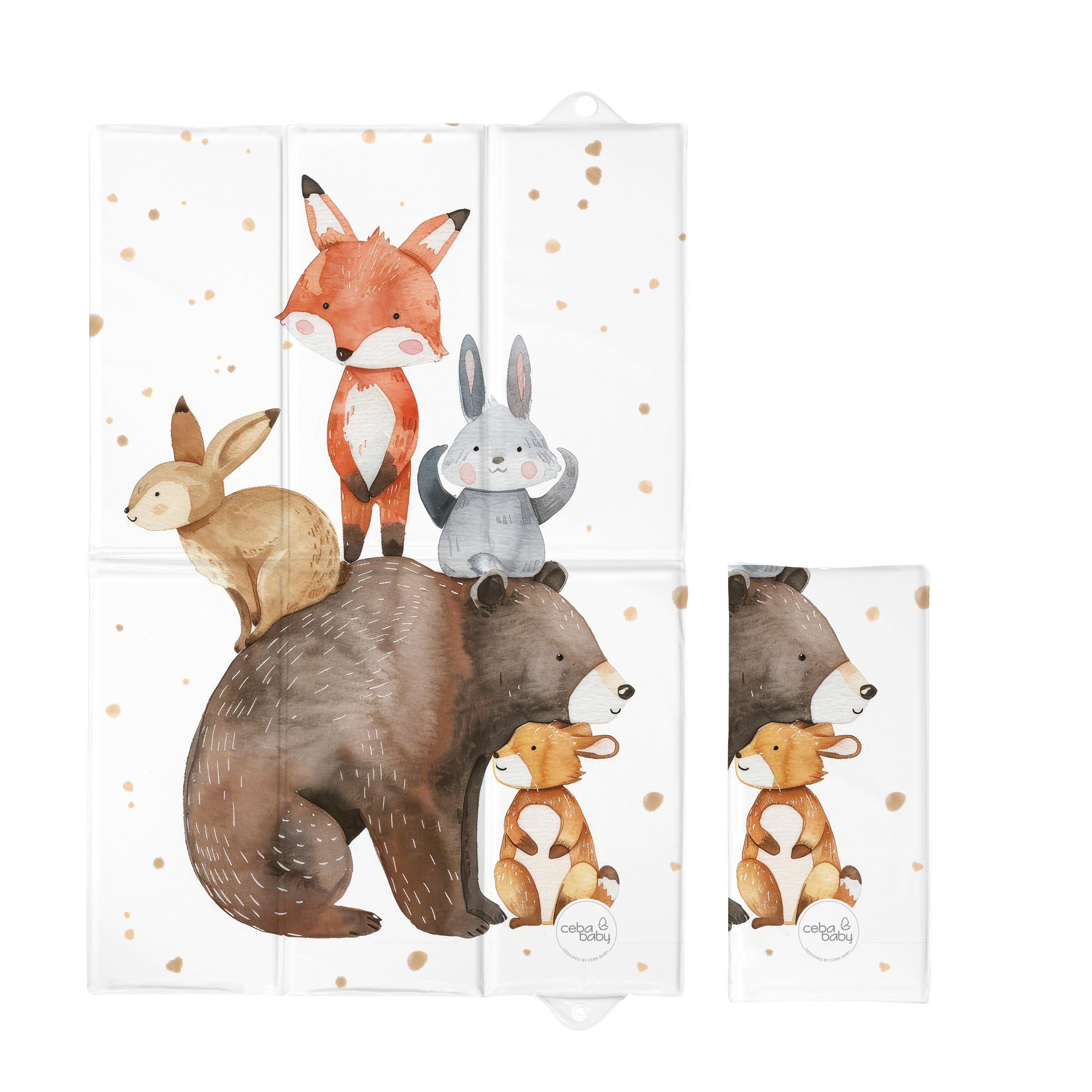 Portable Foldable Baby Travel Changing Mat, Forest Friends