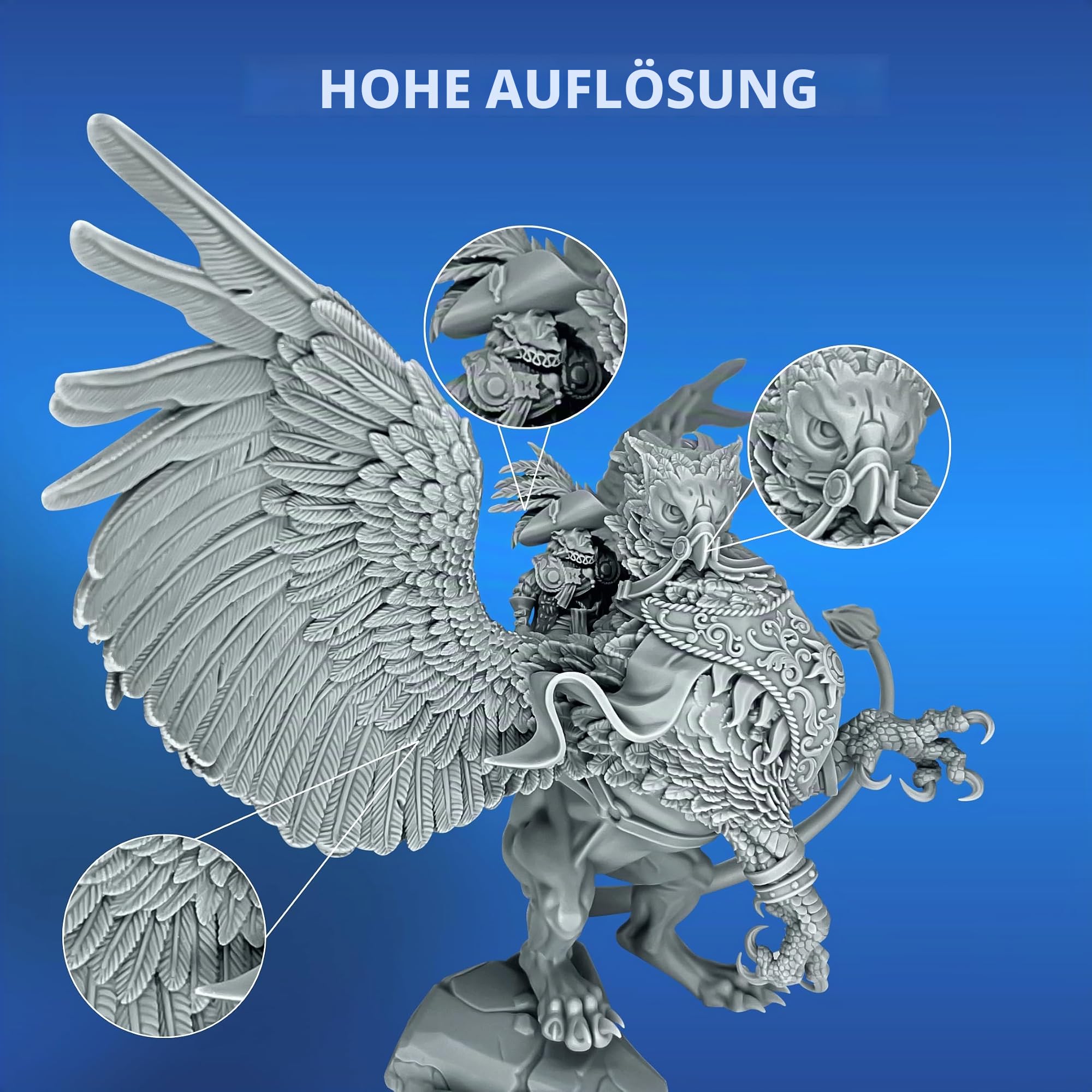 TGM-7 LED Schnellhärtend 3D Harz für Tischspiel-Miniaturen, 1 Liter