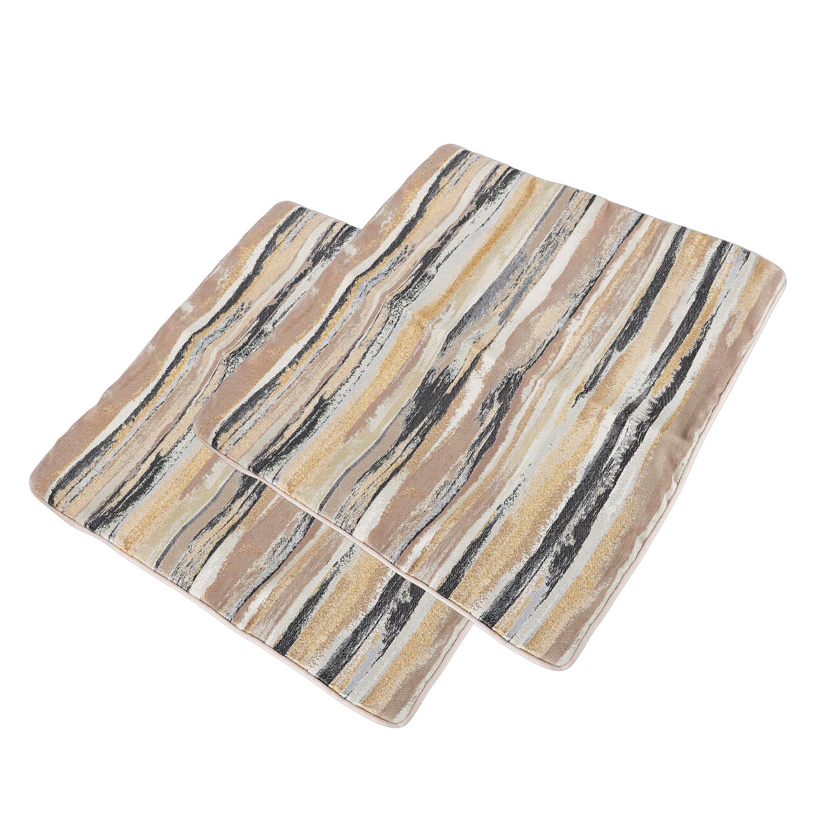 10 Federe per Cuscini, Federe Decorative, in Tessuto di Poliestere con Design Moderno in Stile Rustico in Oro, Ideali per Divano, Sedia, Letto e Decorazioni per la Casa (50,8x50,8 cm/20x20