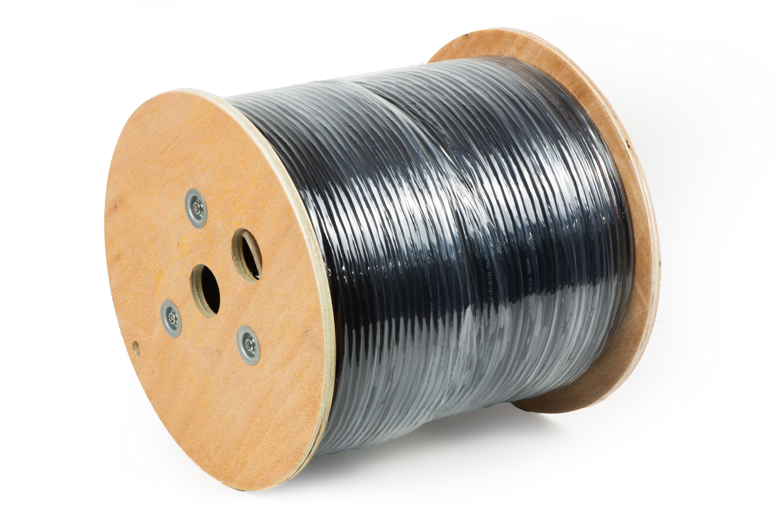 LINK LK305U6EST - Cavo di rete categoria 6 U/UTP per esterni (305 metri, nero) – Conduttori solidi in rame AWG24 con guaina HDPE resistente ai raggi UV – Conforme a ISO/IEC 11801 e TIA/EIA 568C.2