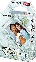 Vista 2 de Fujifilm instax Mini Blue Marble película con 10 fotos
