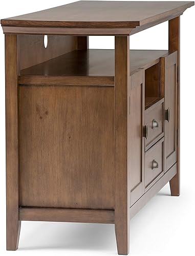 Miniatura 8 de SIMPLIHOME Redmond Solid Wood 72 pulgadas de ancho rústico café envejecido natural rústico.,Negro -,Marrón castaño,Distressed Grey,Marrón (Hickory