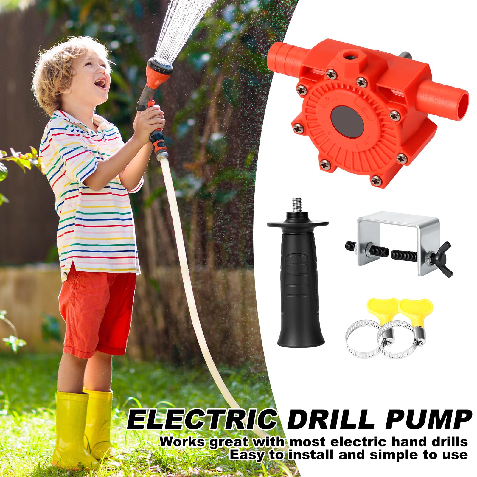 Mini pompe de forage électrique silencieuse Pompe de forage électrique portable Liquide d'huile Eau Main Pompes de transfert auto-amorçantes