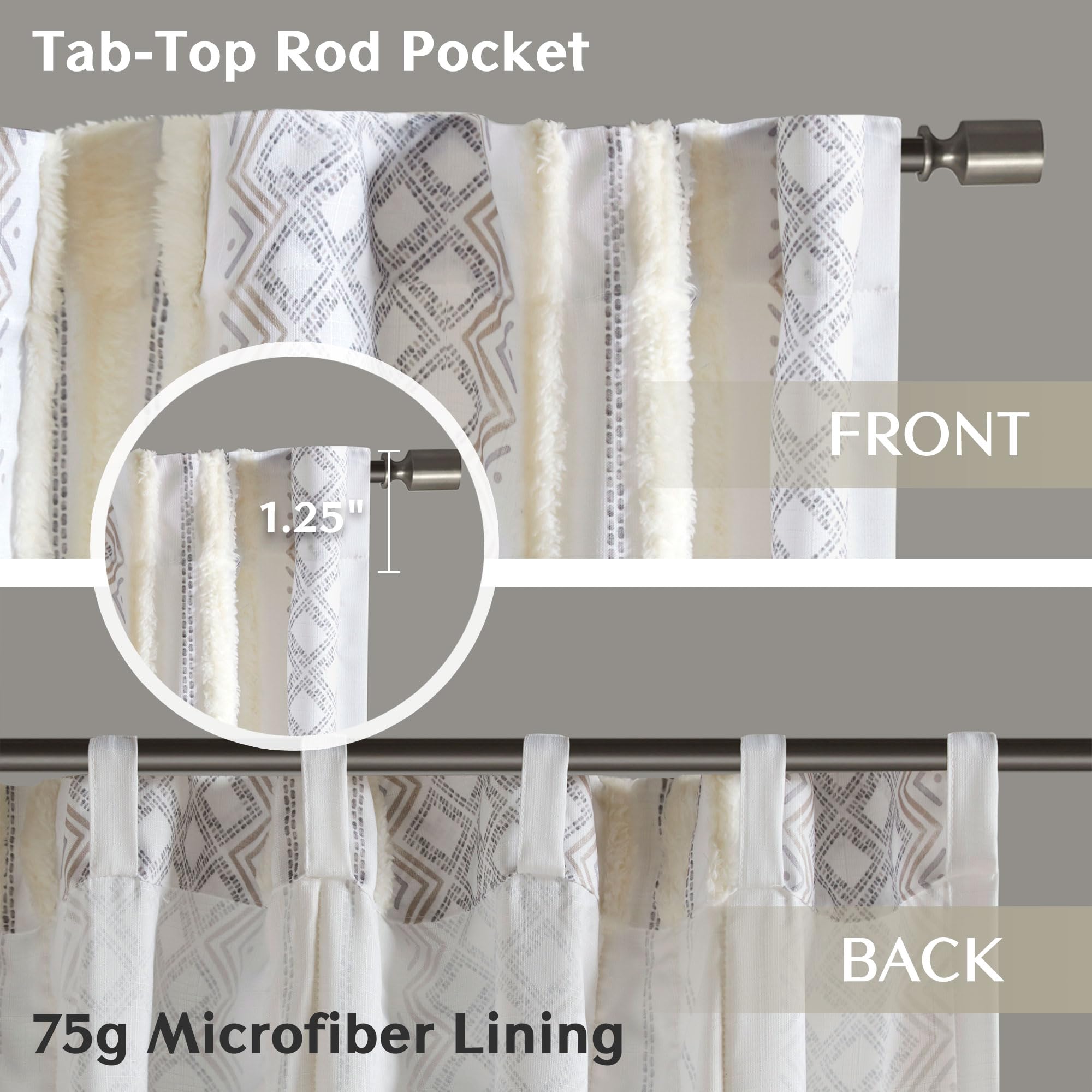 Amazon.com: INK+IVY Window Curtain for Living Room Geometric