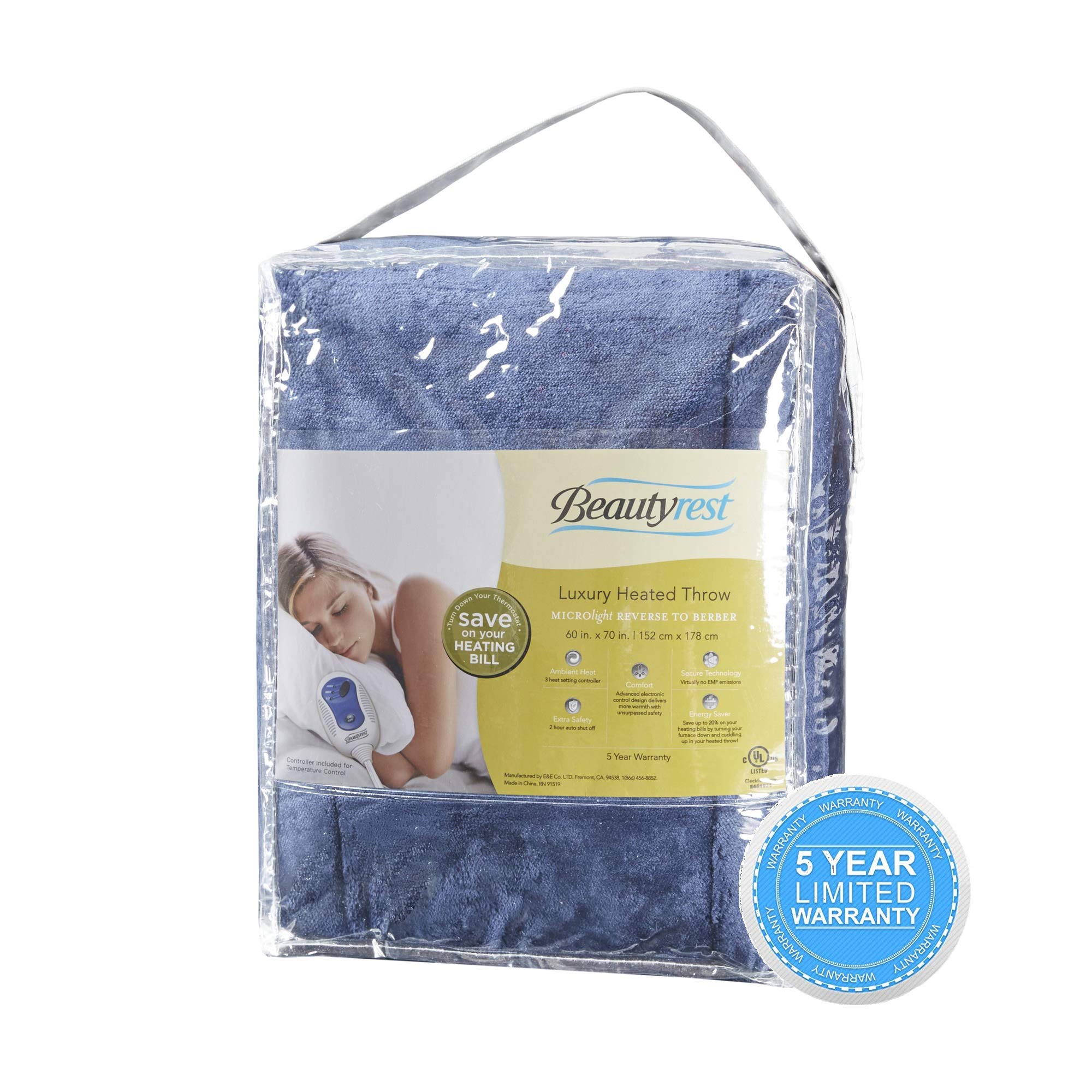 beautyrest microlight to berber heated blanket