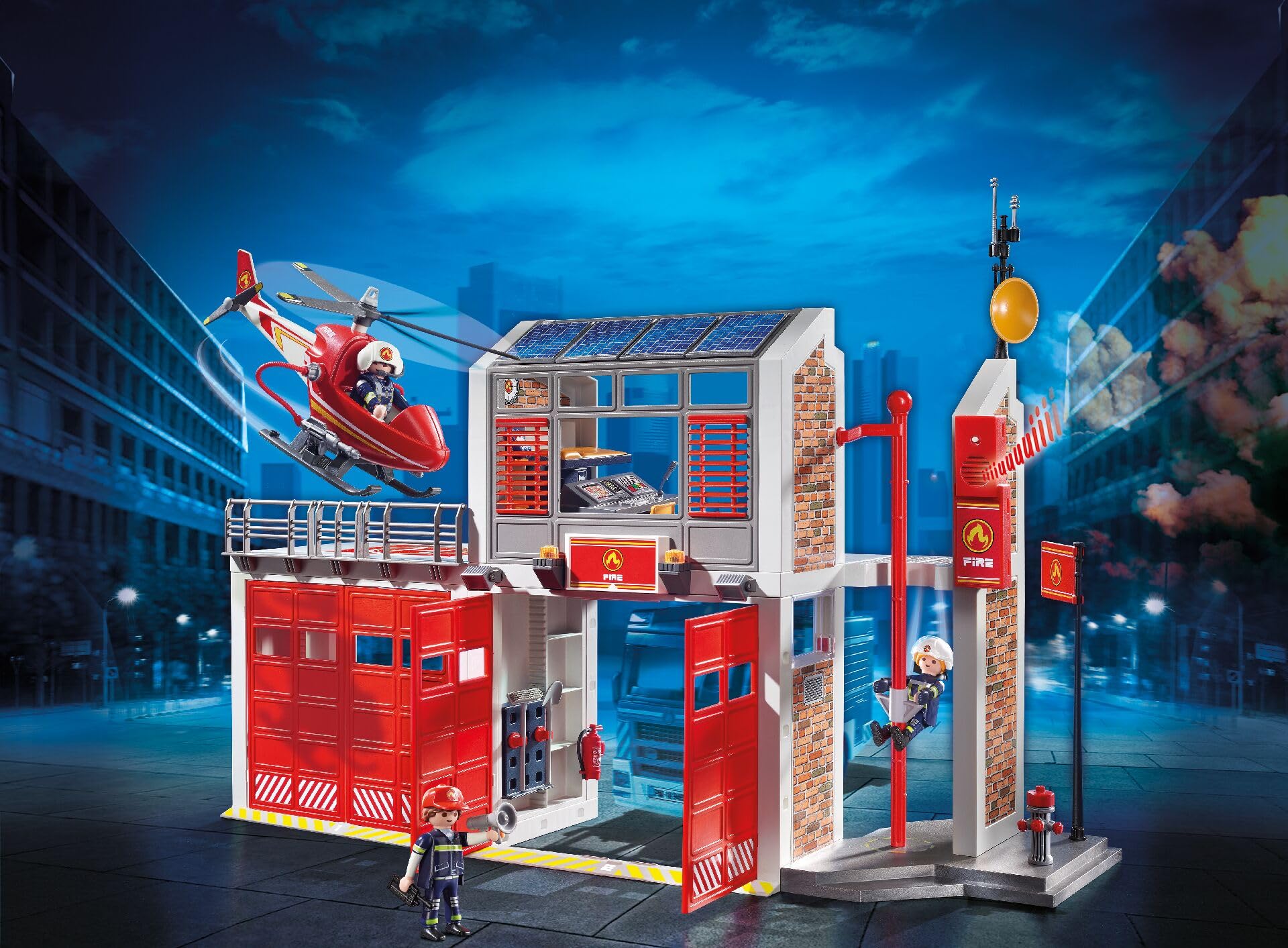 Playmobil 消防署セット 9462 181パーツ Amazon.com: Playmobil Fire Station : Toys & Games