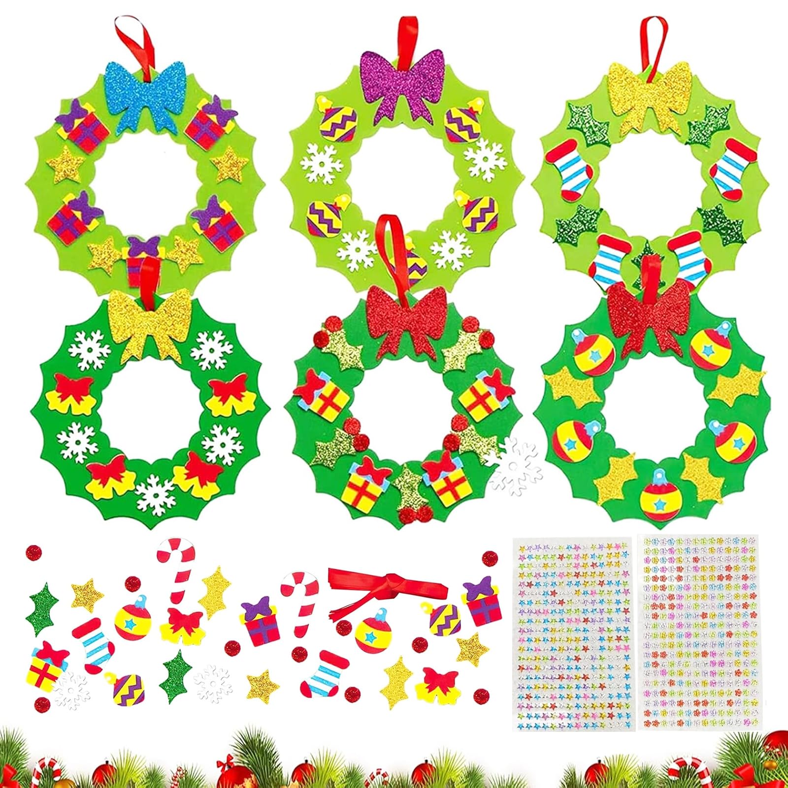 Bastelset Weihnachten Kinder, Filz Bastelset Kinder Produktbild-Vorschau 3
