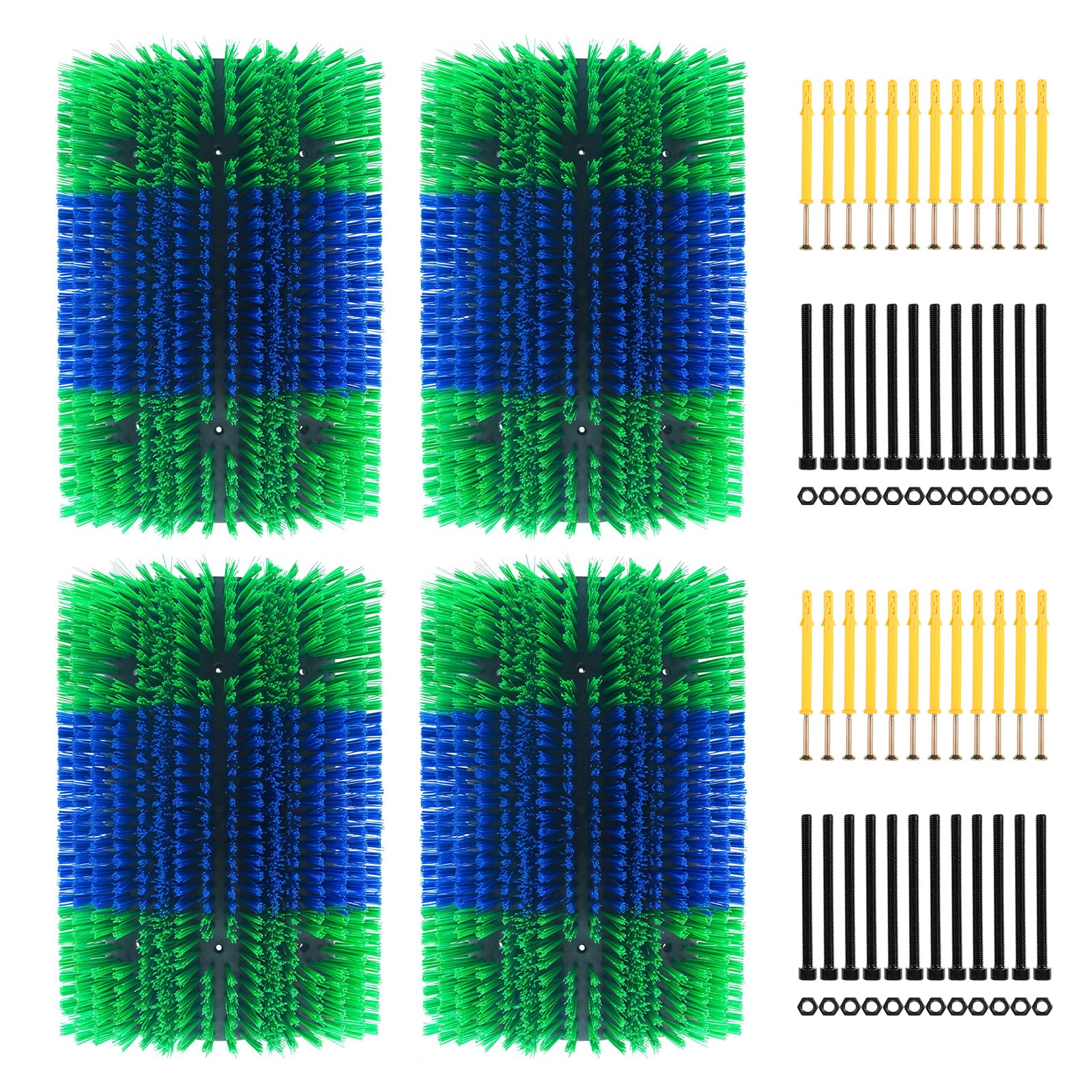 Extra Large Size Livestock Scratching Brush, Upgraded Horse/Goat/Cow/Cattle Scratcher Brush for Grooming, Itch Relief Horse Scratcher Brushes Kit with