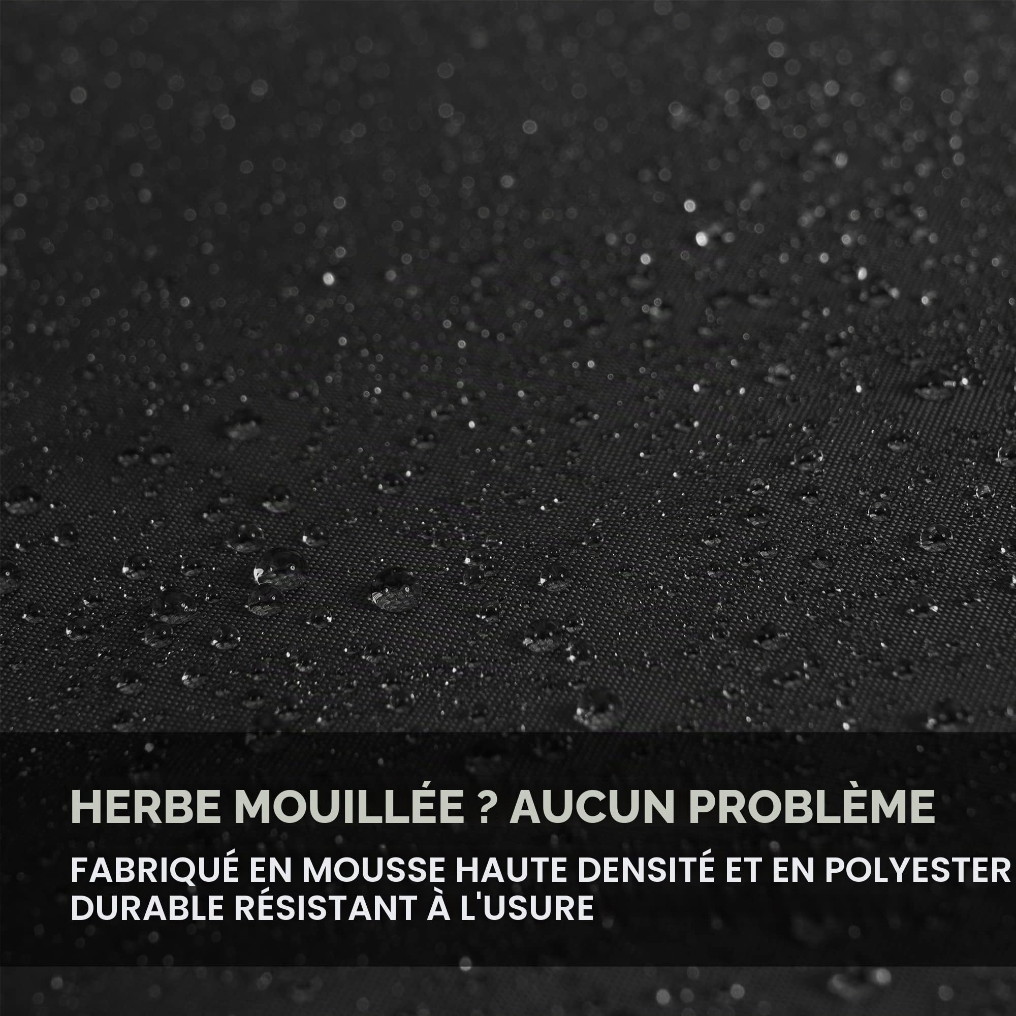 Highlander Tapis de siège Pliable pour l'extérieur - Siège de Stade léger et rembourré Portable, idéal pour Les promenades, Les Pique-niques, Le Camping, la randonnée ou Les Festivals (Noir)