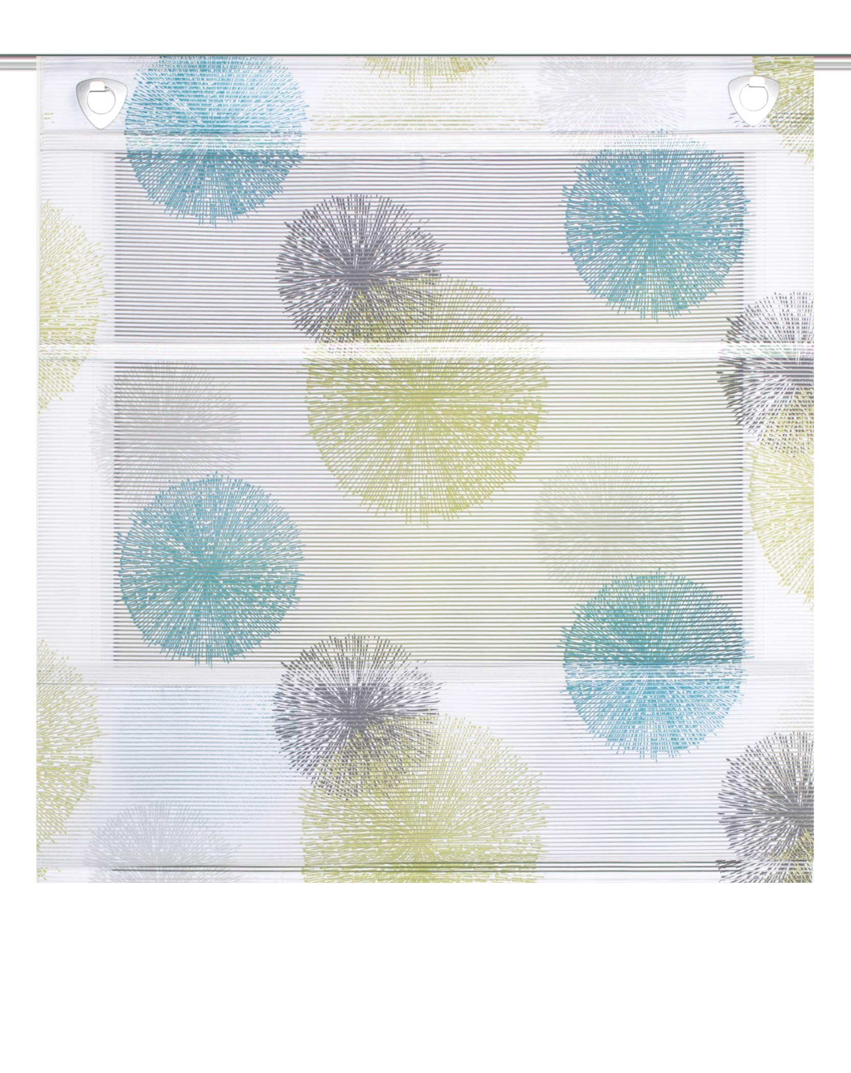 Home Fashion Magnetic Roller Bamboo Look Rawlins, Blue Green, 130 x 45 cm