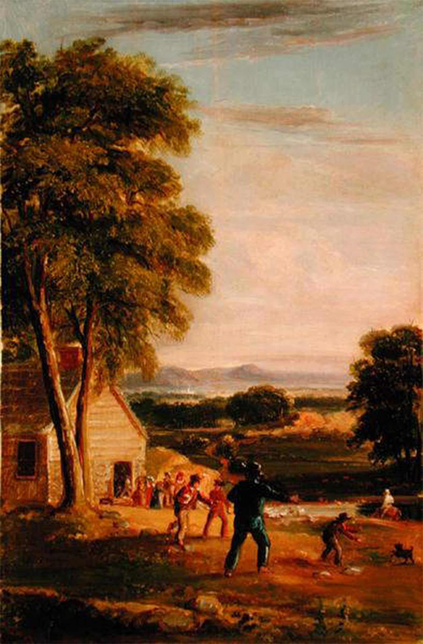 SERENDIPITP Retro Picture Poster Wall Art Pictures Painting School Let Out by Asher Brown Durand Wall Art Canvas Print for Wall Decor 60x90cm