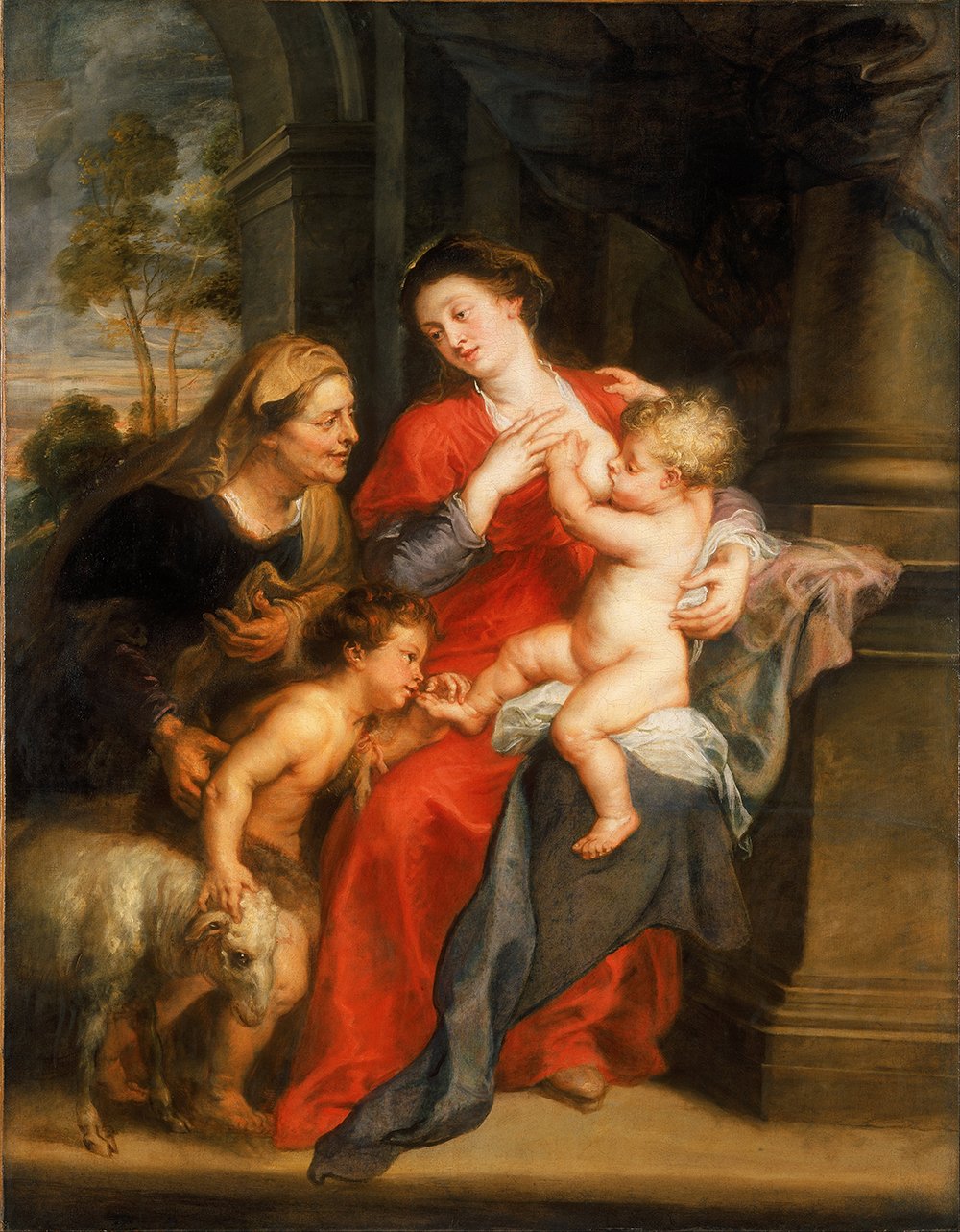 Affiche Peter Paul Rubens The Virgin and Child grand format mat
