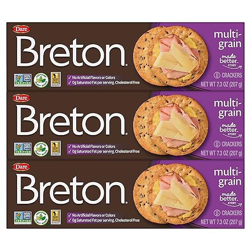 Breton Galletas multigrano, 7.3 onzas (paquete de 3)