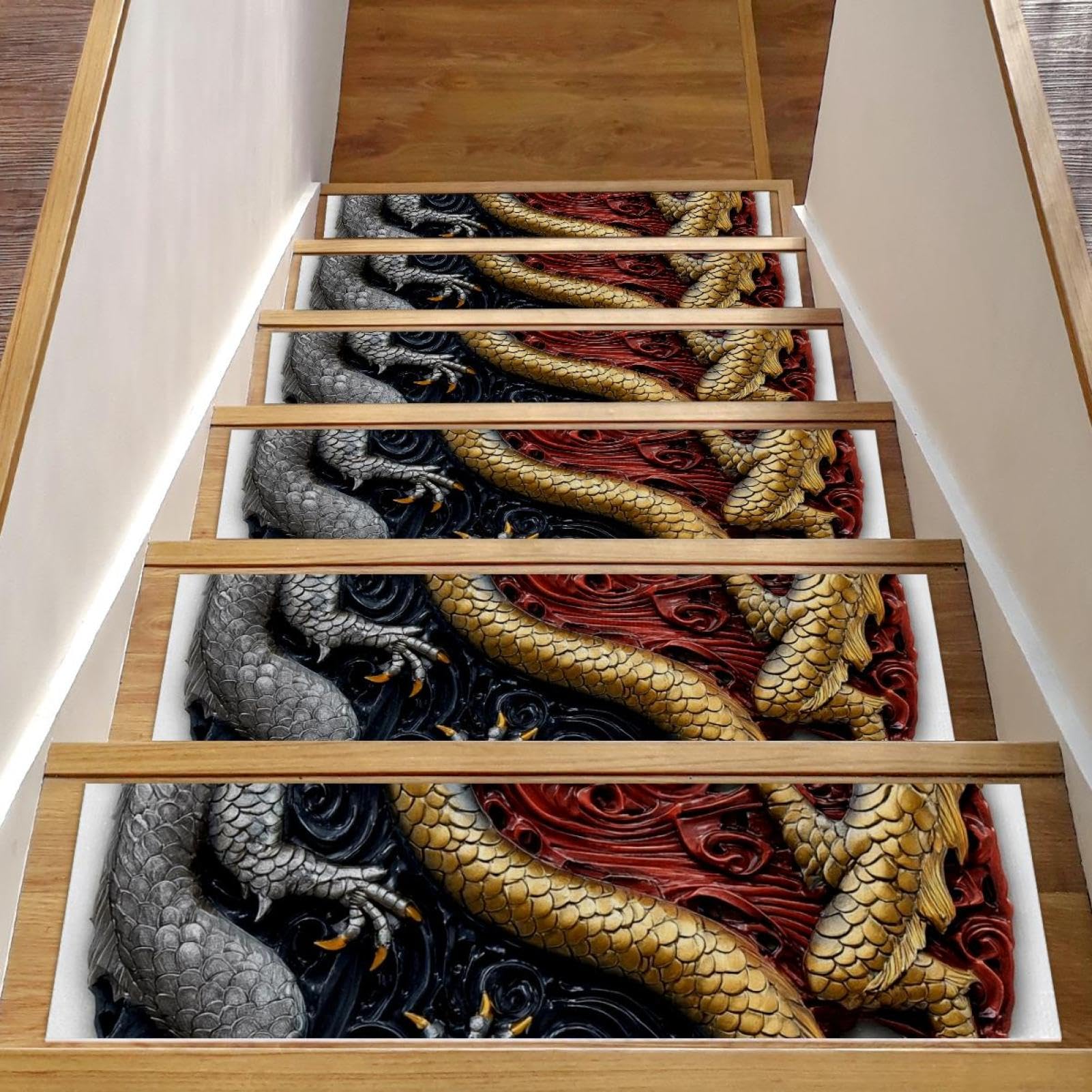 Tapis d'escalier ronds antidérapants pour éviter les chutes de votre chien en intérieur