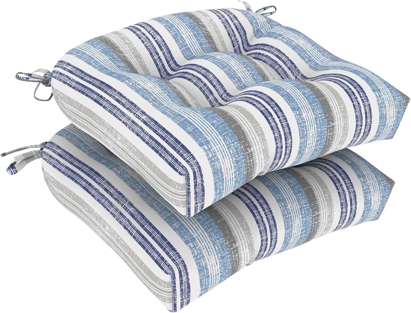 Amazon.com: DYTXIII Set of 2 Outdoor Chair Cushions 19"x19"x5",Water Repellent Tufted Seat ...