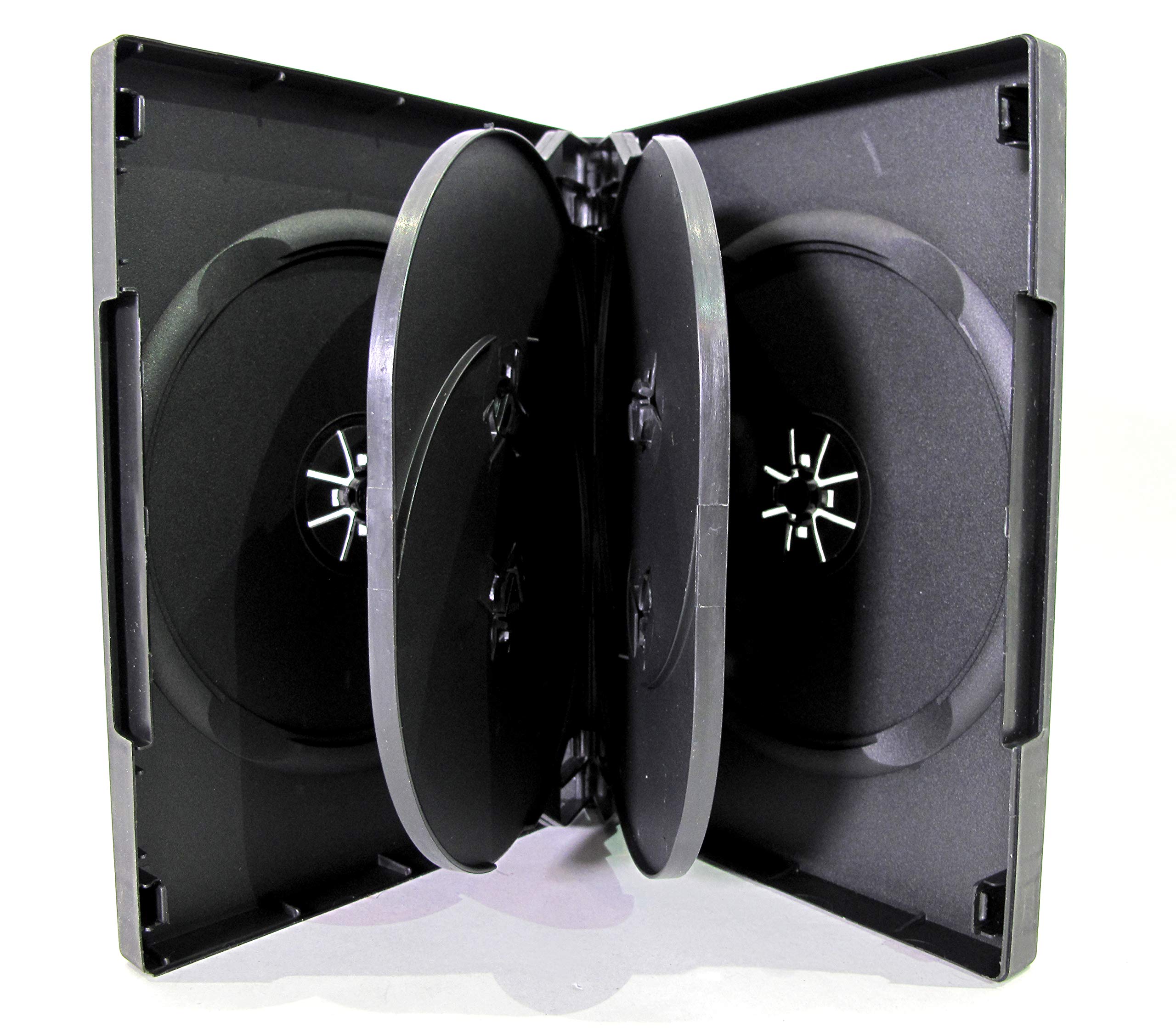 Amazon.com: 10-Pak Six-Disc (6-Disc) 27mm Black DVD Boxes