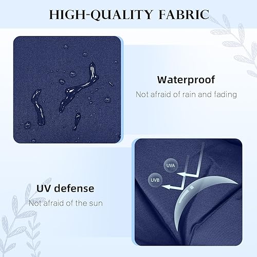 Miniatura 4 de Cojines de asiento de banco de jardín impermeables para interiores y exteriores, banco grueso de patio, sillas mecedoras suaves, asiento para sofá