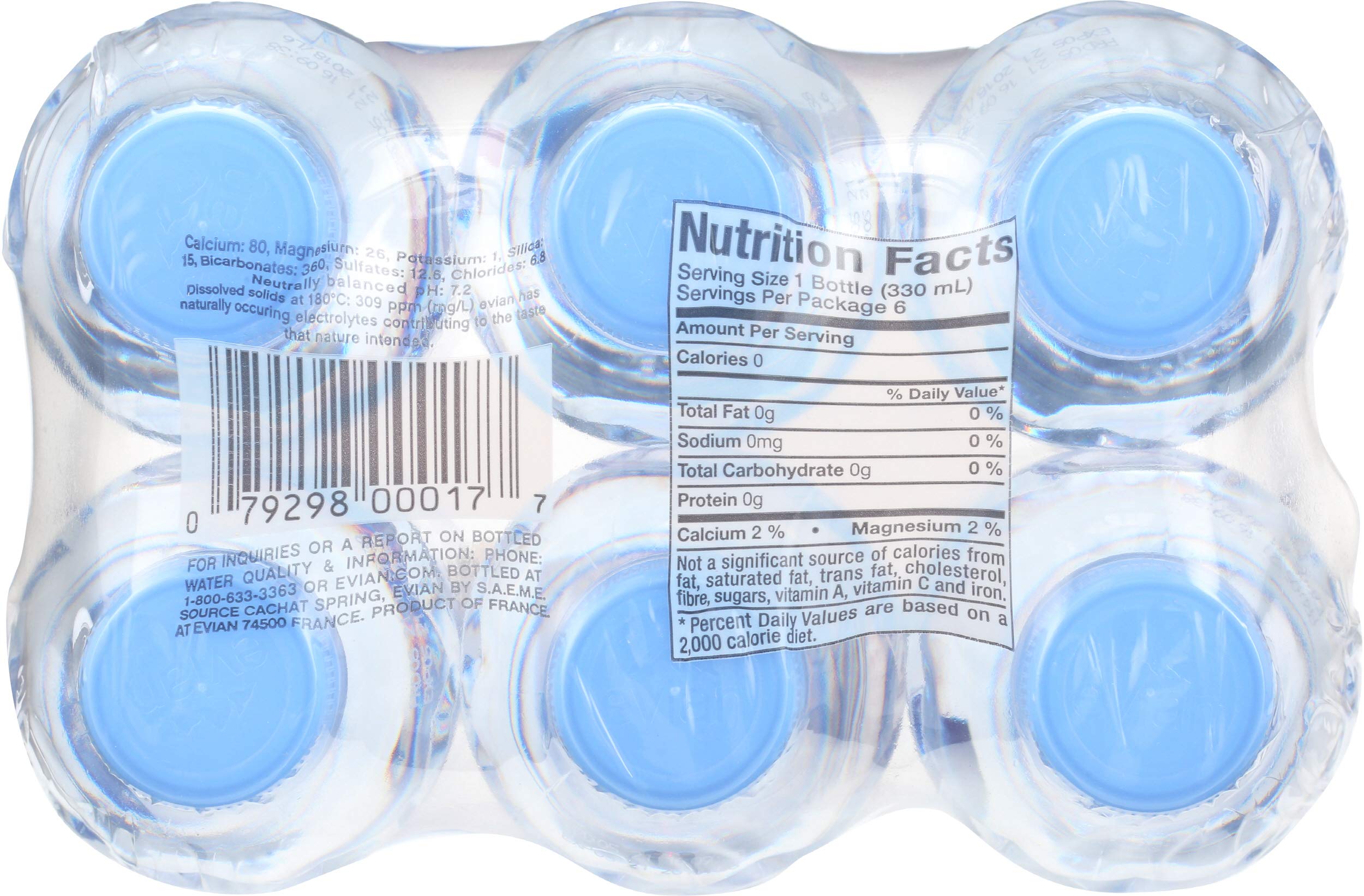 Evian, Water, 6 ct, 11.2 oz each (Pack of 4)