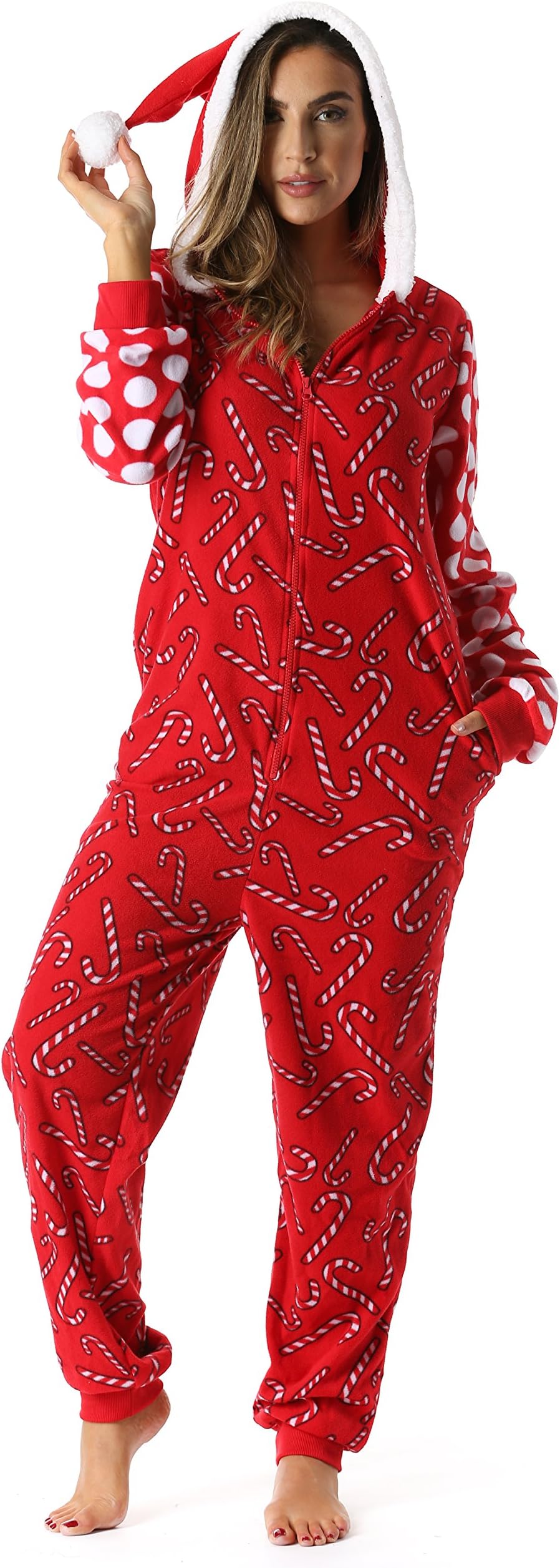 Adult Christmas Onesie for Women Jumpsuit One-Piece Pajamas