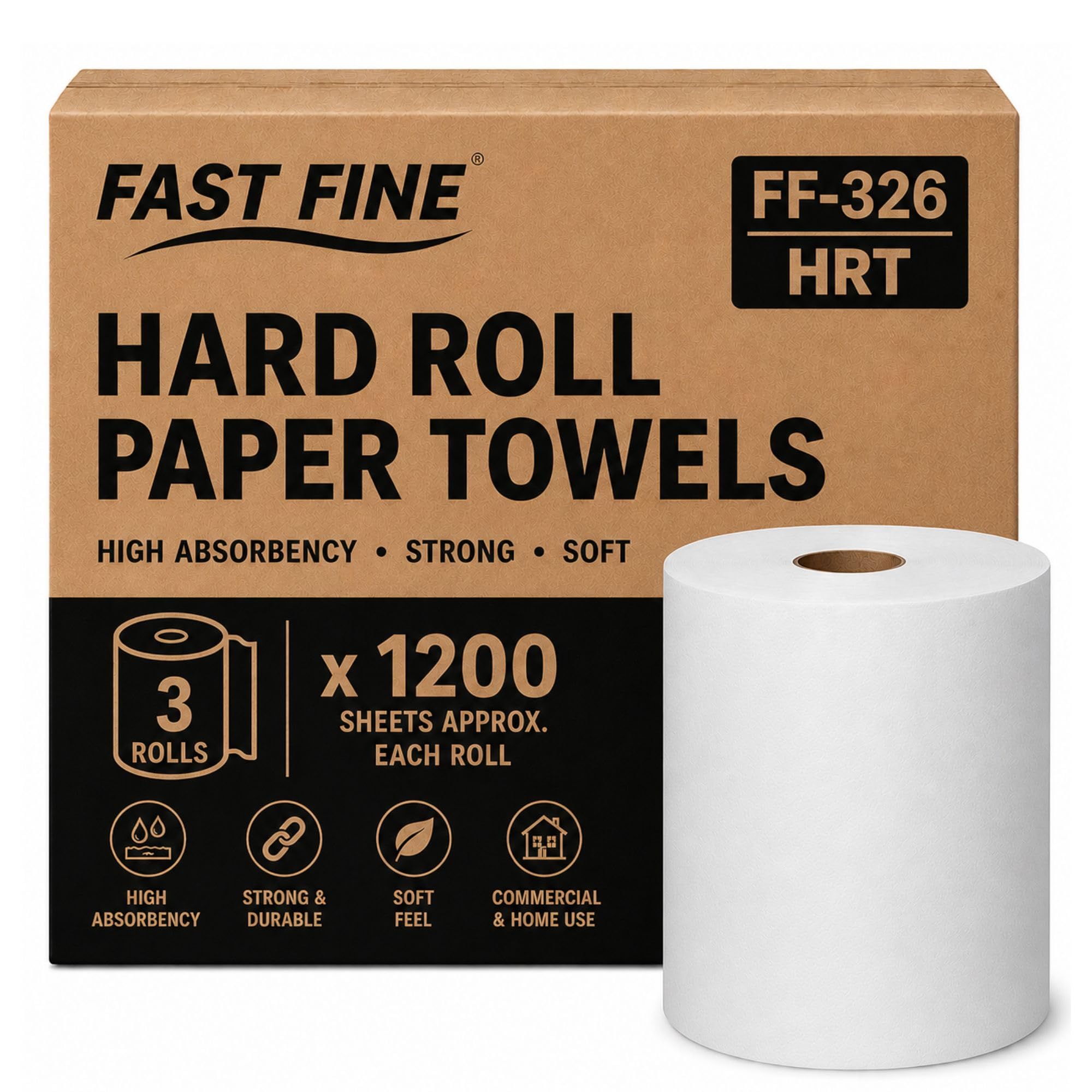 Fast Fine (1 kg) HRT Kitchen Tissue Towel Paper Roll 100% Biodegradable Virgin Tissue Paper Eco Friendly Soft Highly Skin-Friendly Tissue/Paper Towel (1)-image-2