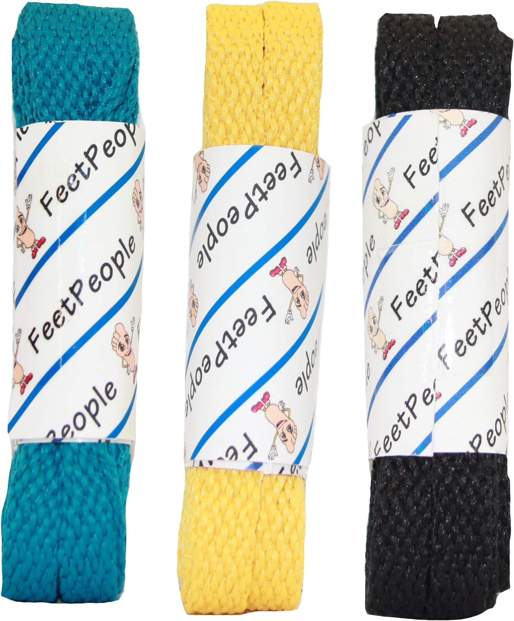 FeetPeople Flat Lace Bundle, 3 Pr, Jaguars, 72 inches